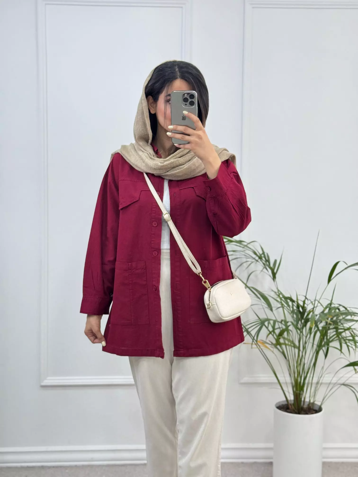 مانتو لینن لیلیان ( دارای ایراد جزئی )