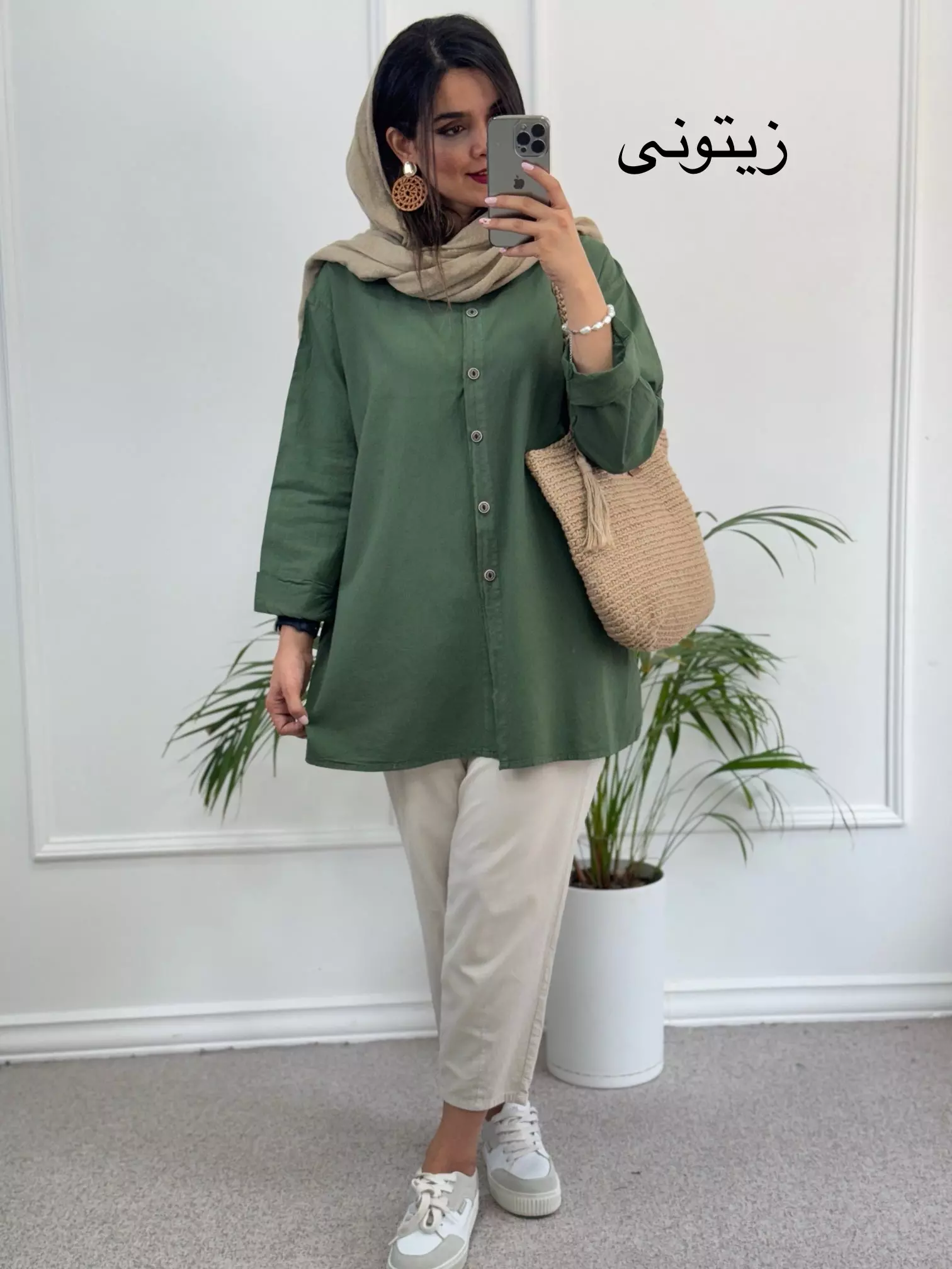 مانتو لینن آنا ( دارای ایراد جزئی )