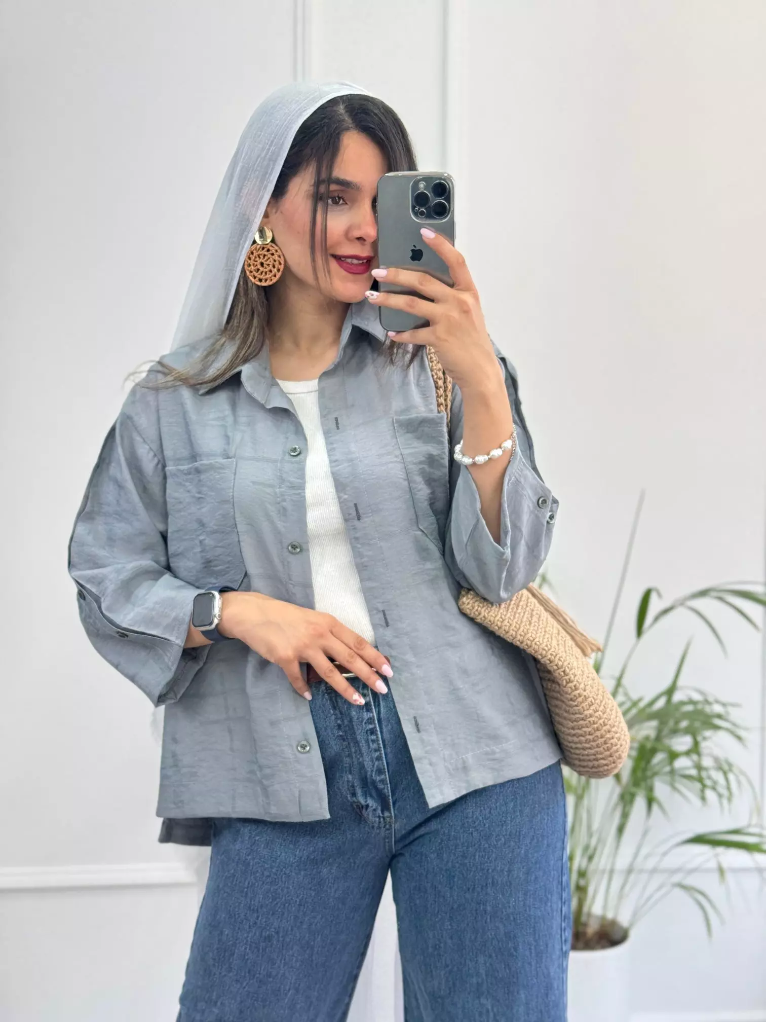 مانتو شومیزی باکسی سما