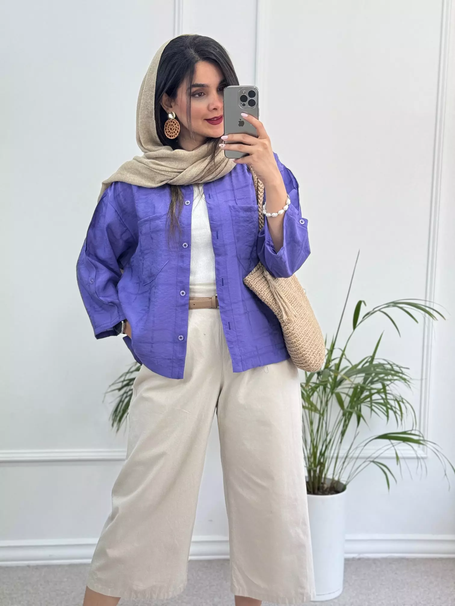 مانتو شومیزی باکسی سما