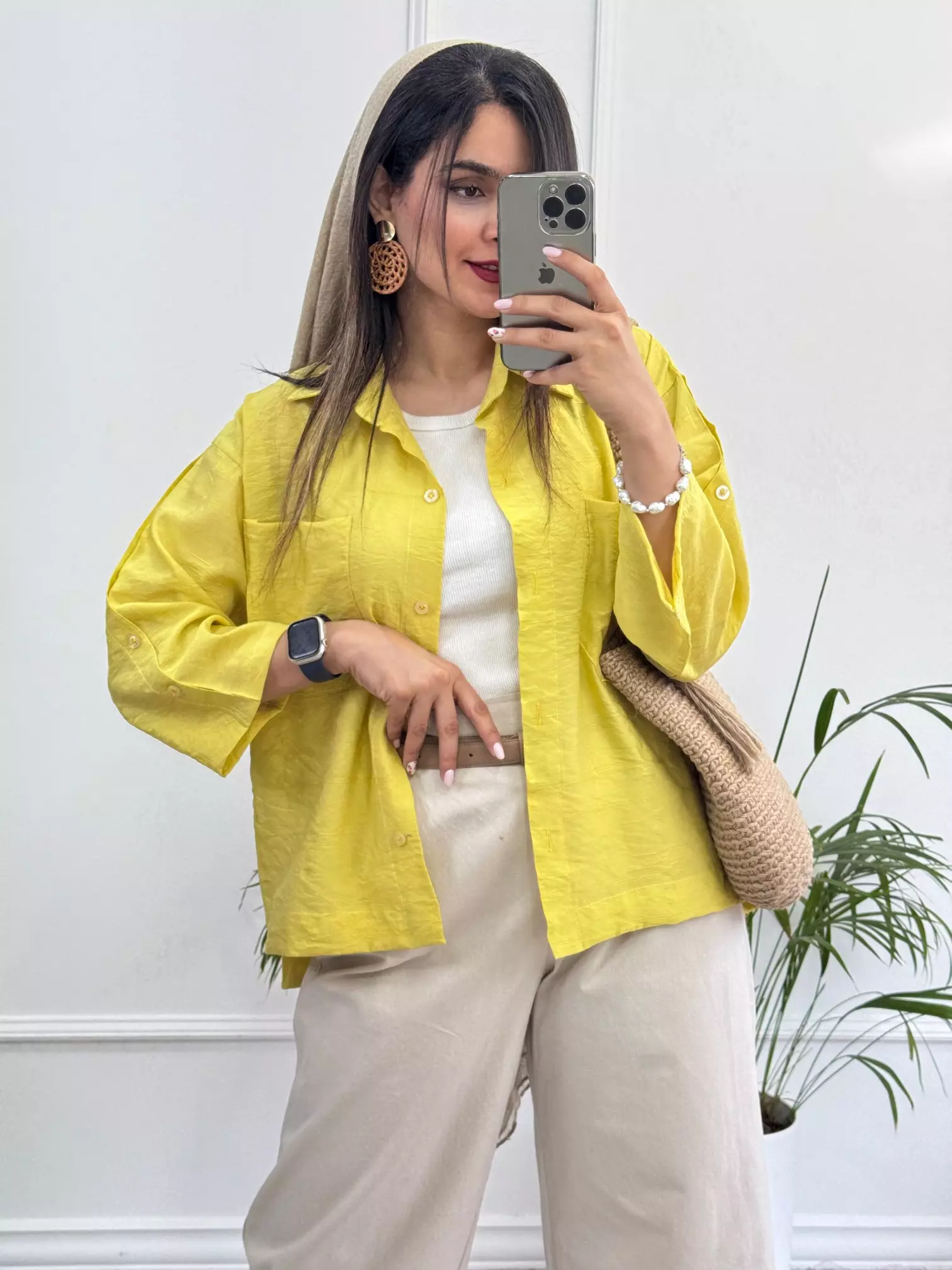 مانتو شومیزی باکسی سما