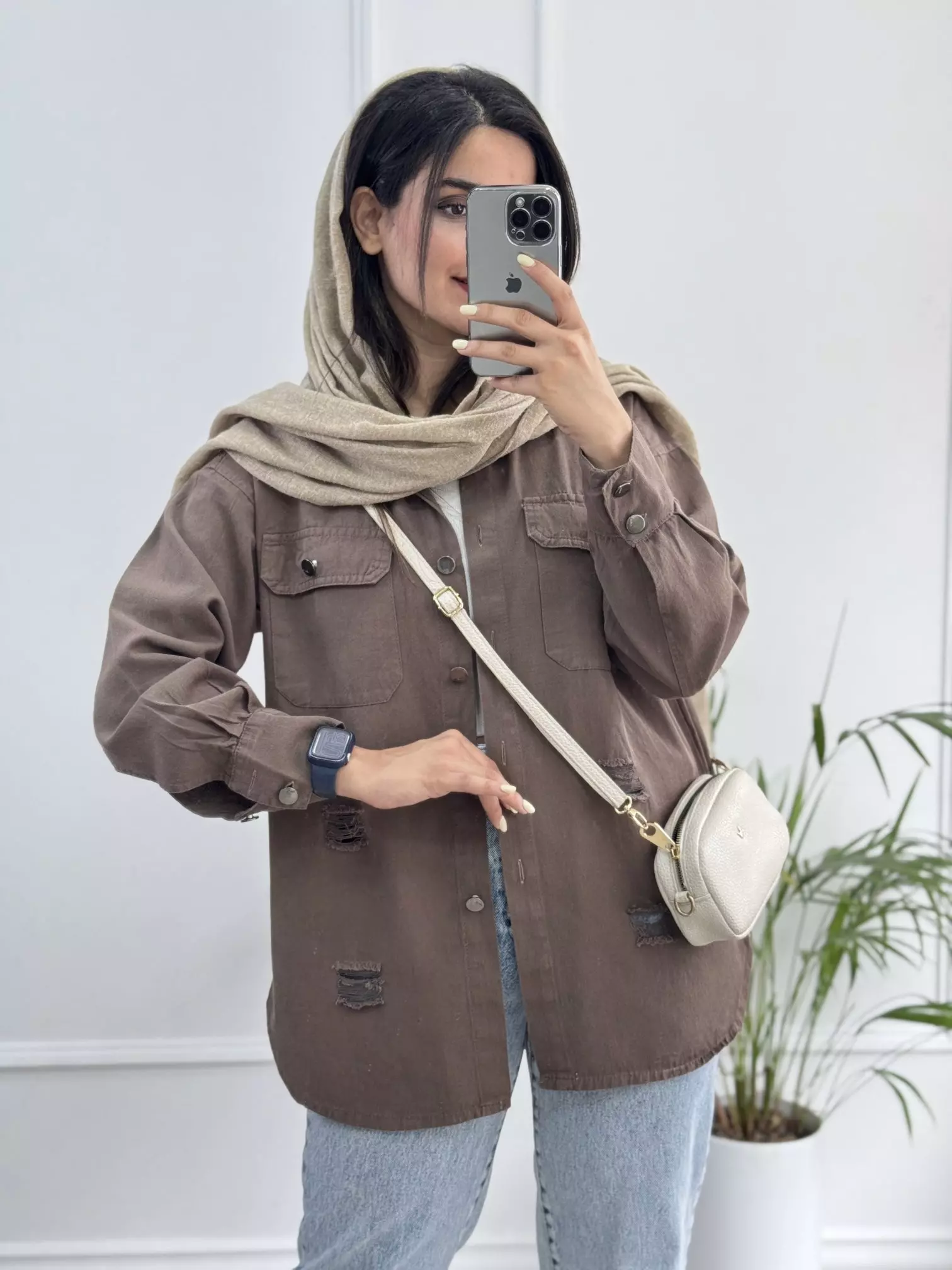 مانتو کتان رونا پلاس +