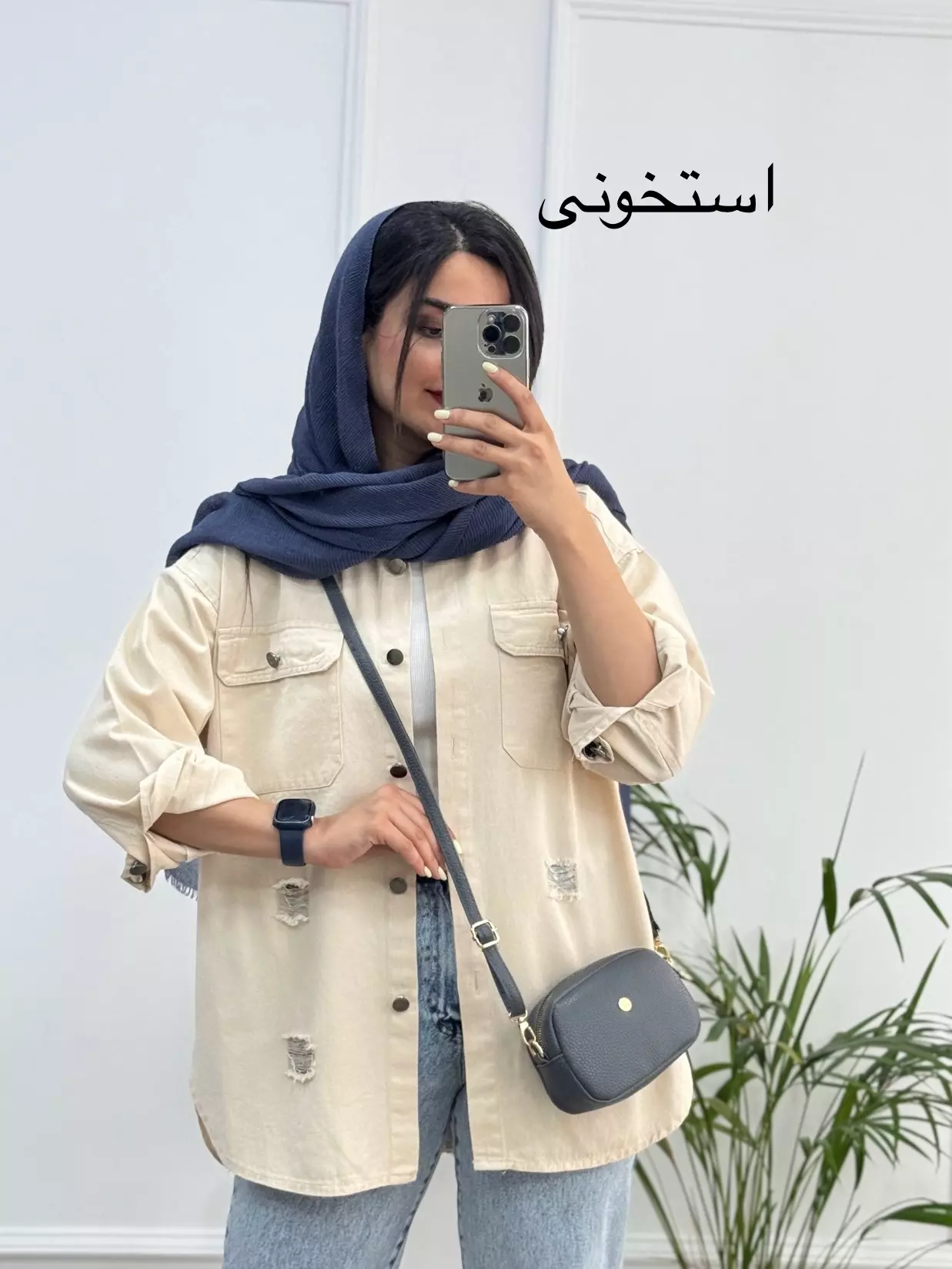 مانتو کتان رونا پلاس +