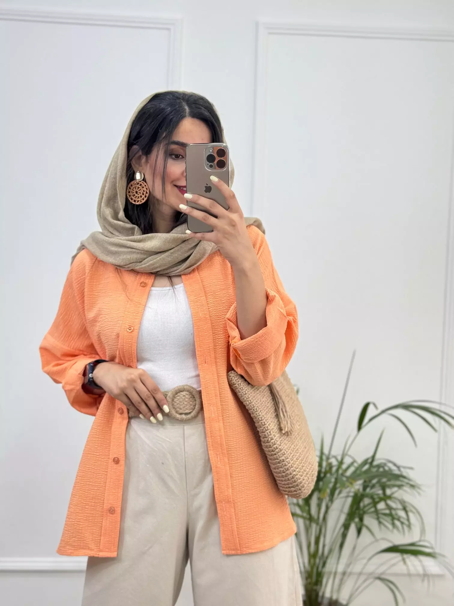 مانتو زنانه اطلسی