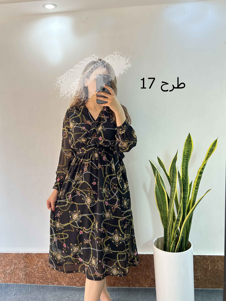 پیراهن حریر میدی