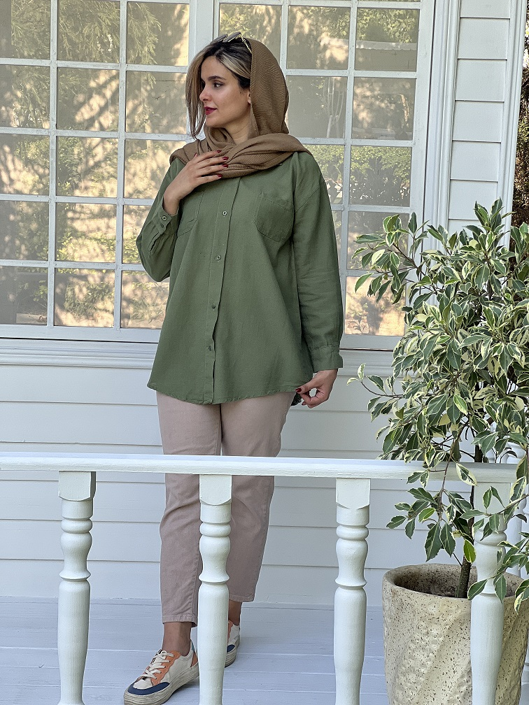 مانتو کتان پاییزه