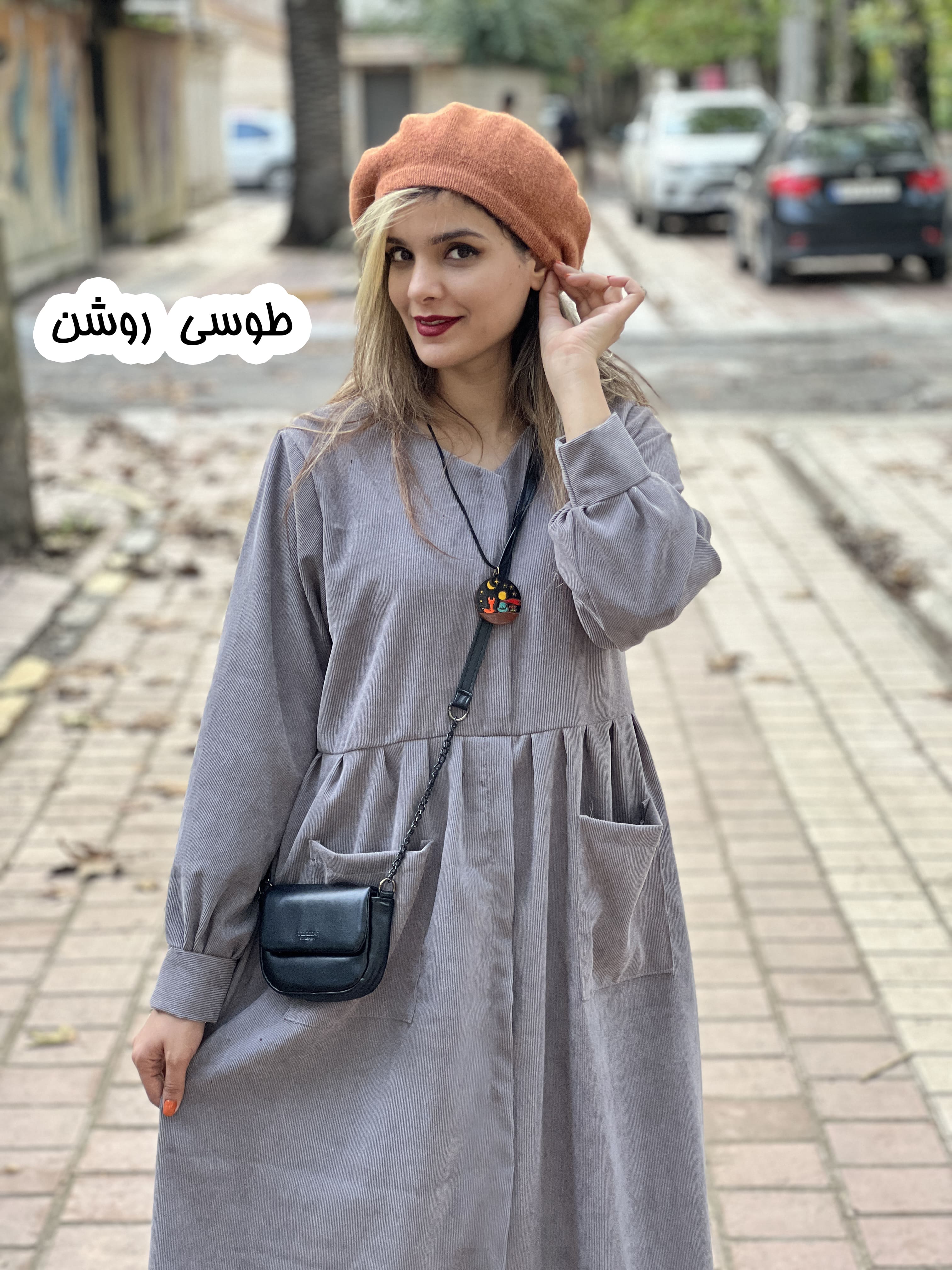 پیراهن مانتویی دوجیب