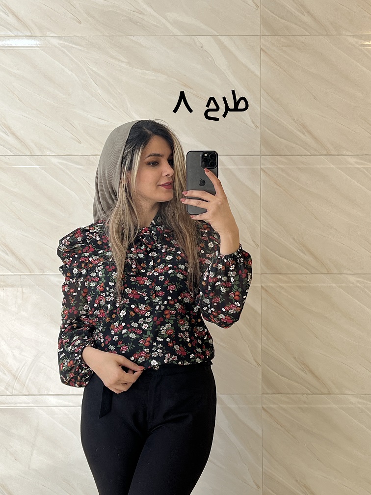 شومیز یقه کراواتی 3374