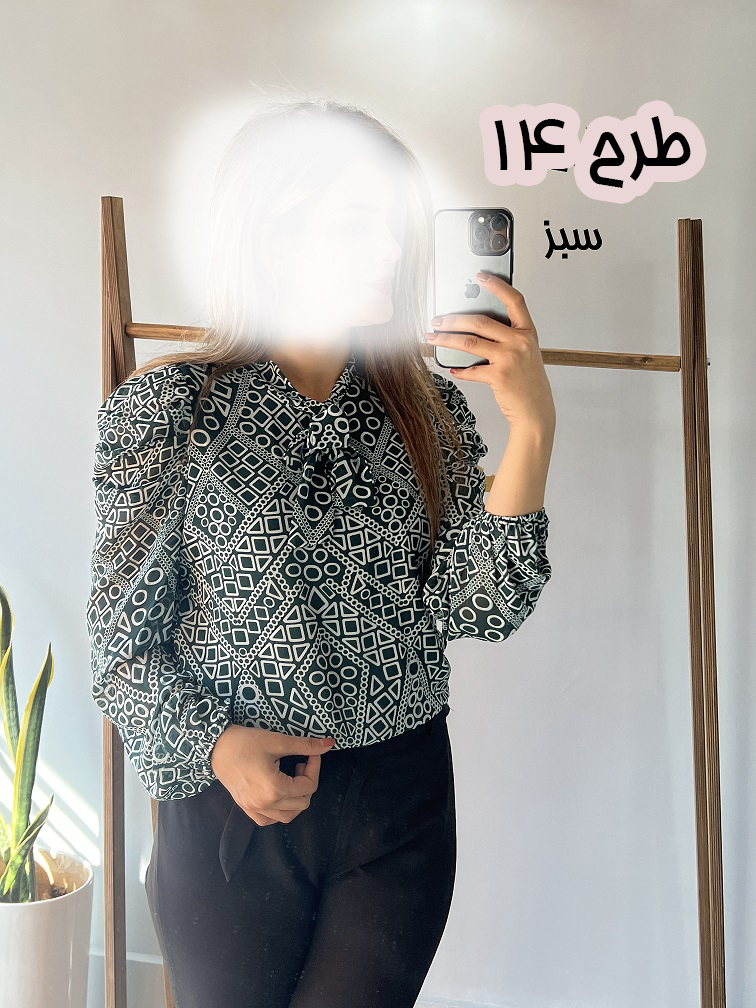 شومیز یقه کراواتی 3374