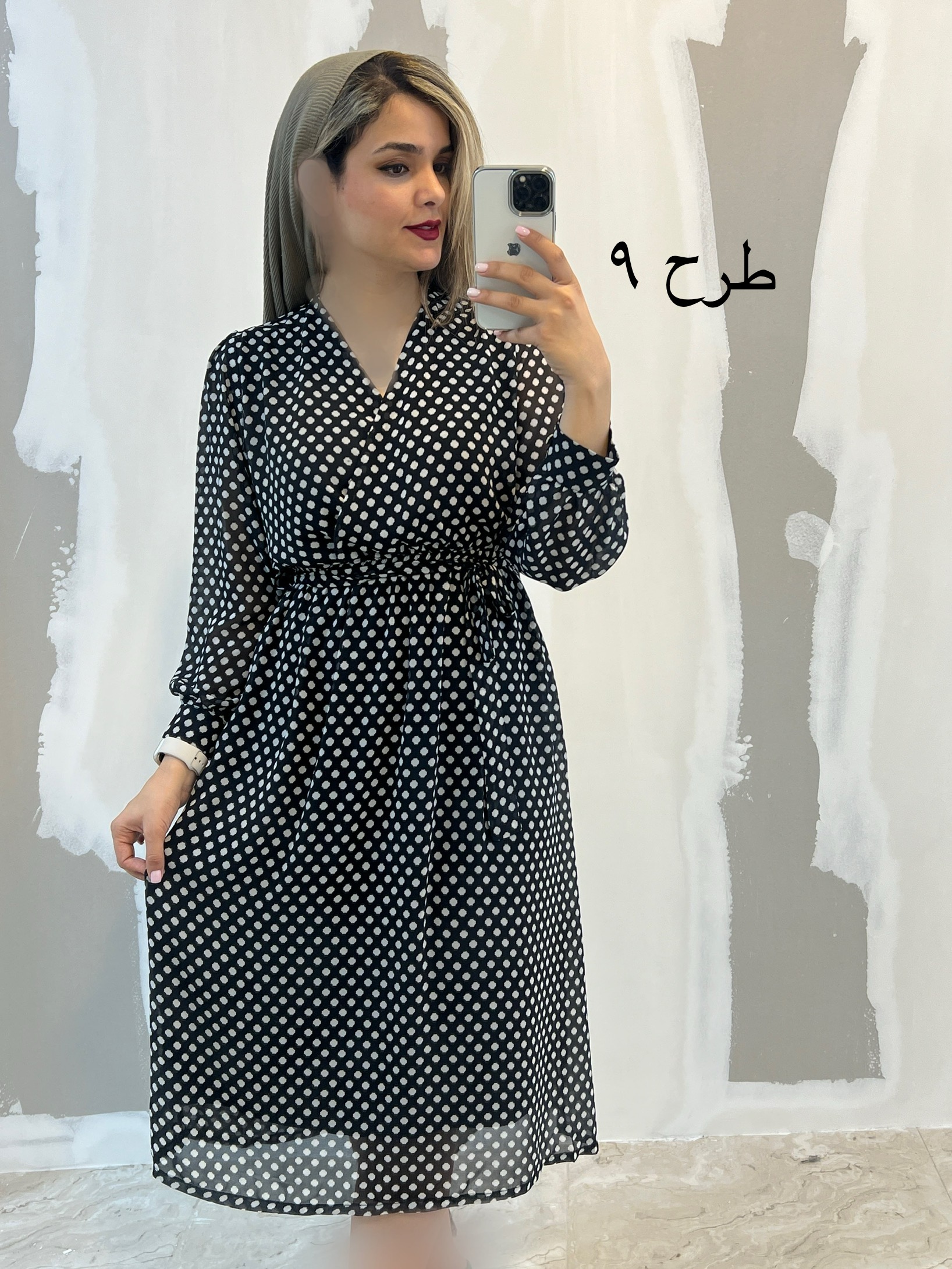 پیراهن حریر میدی 3458