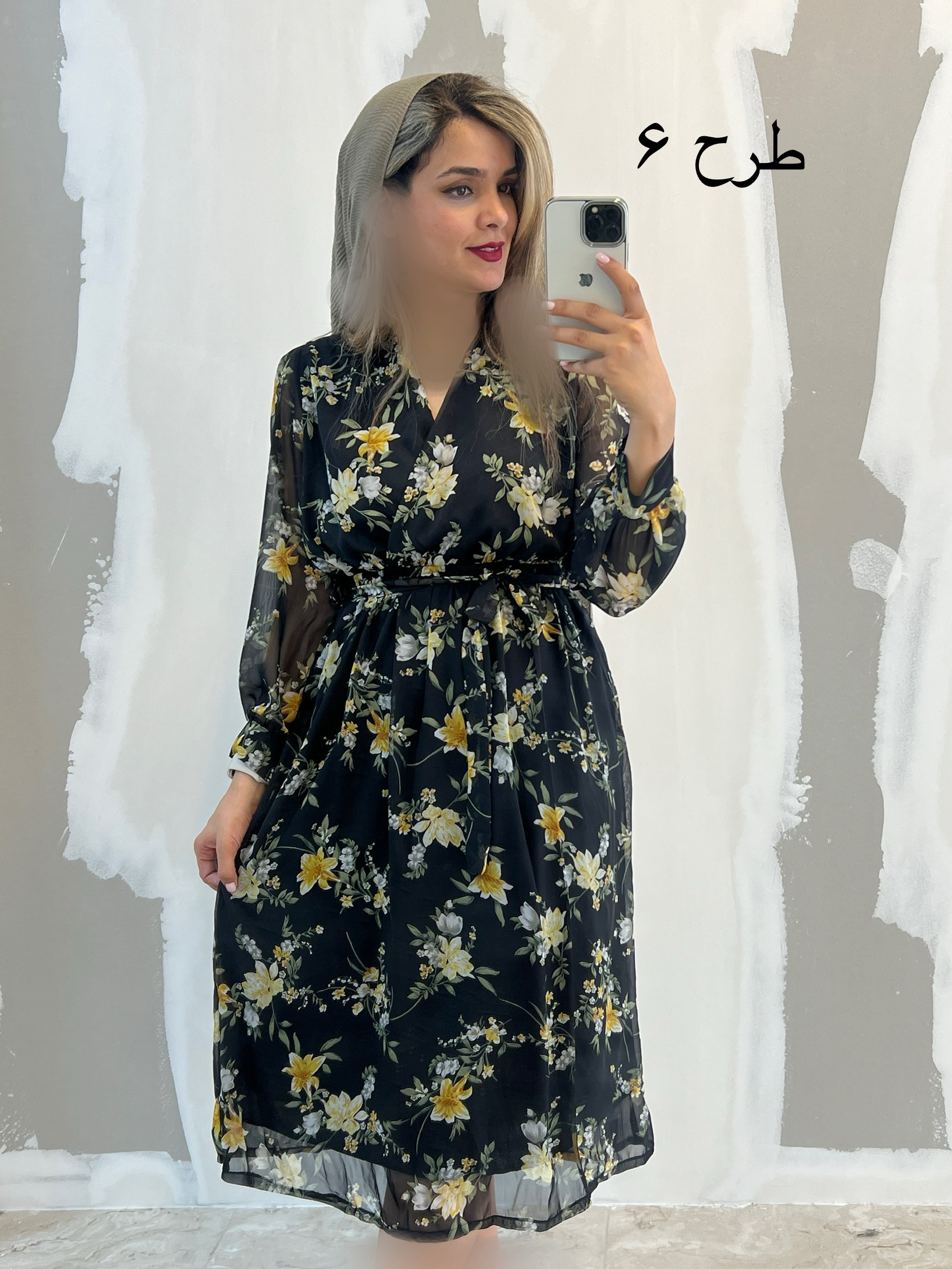 پیراهن حریر میدی 3458