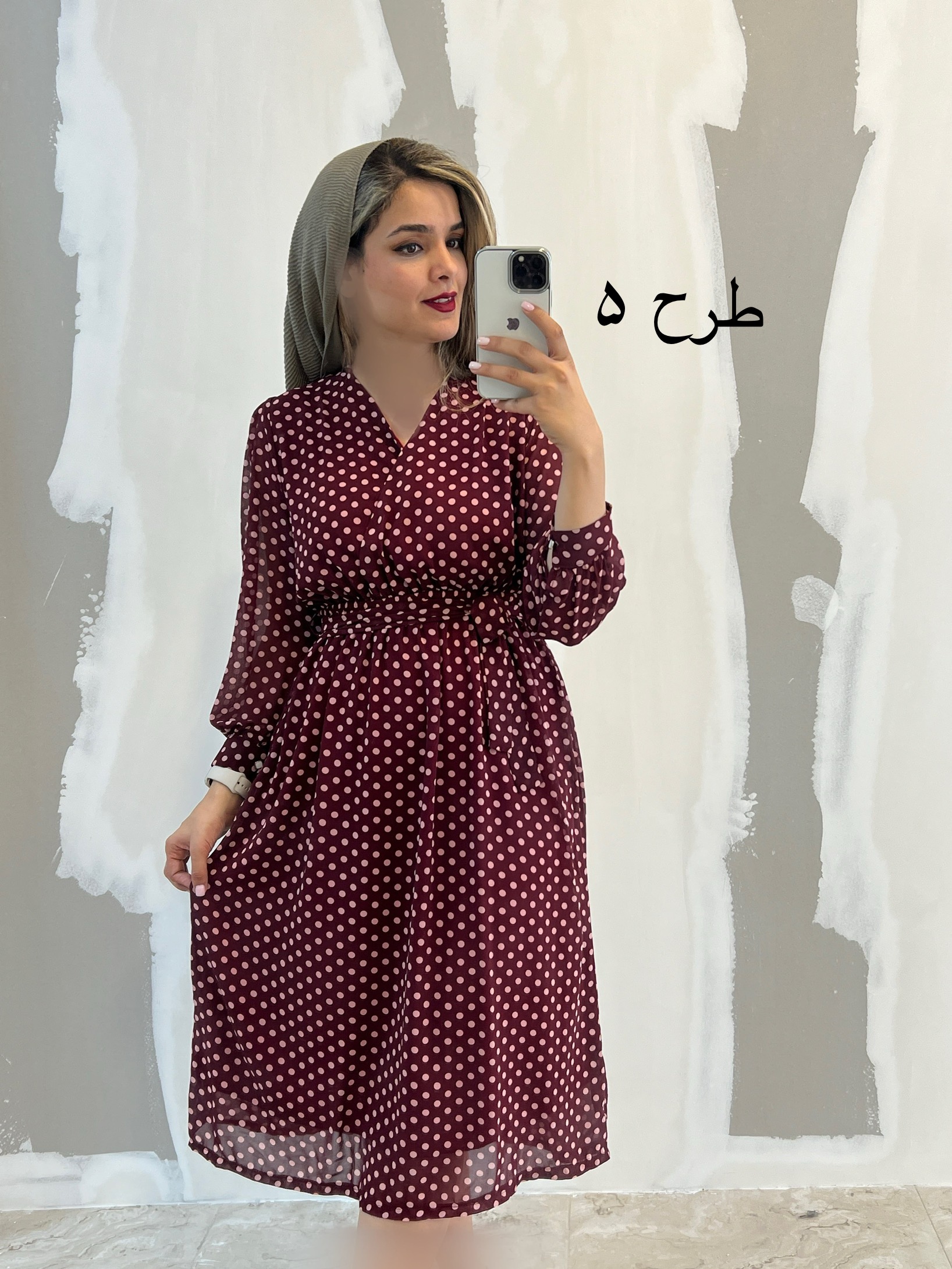 پیراهن حریر میدی 3458