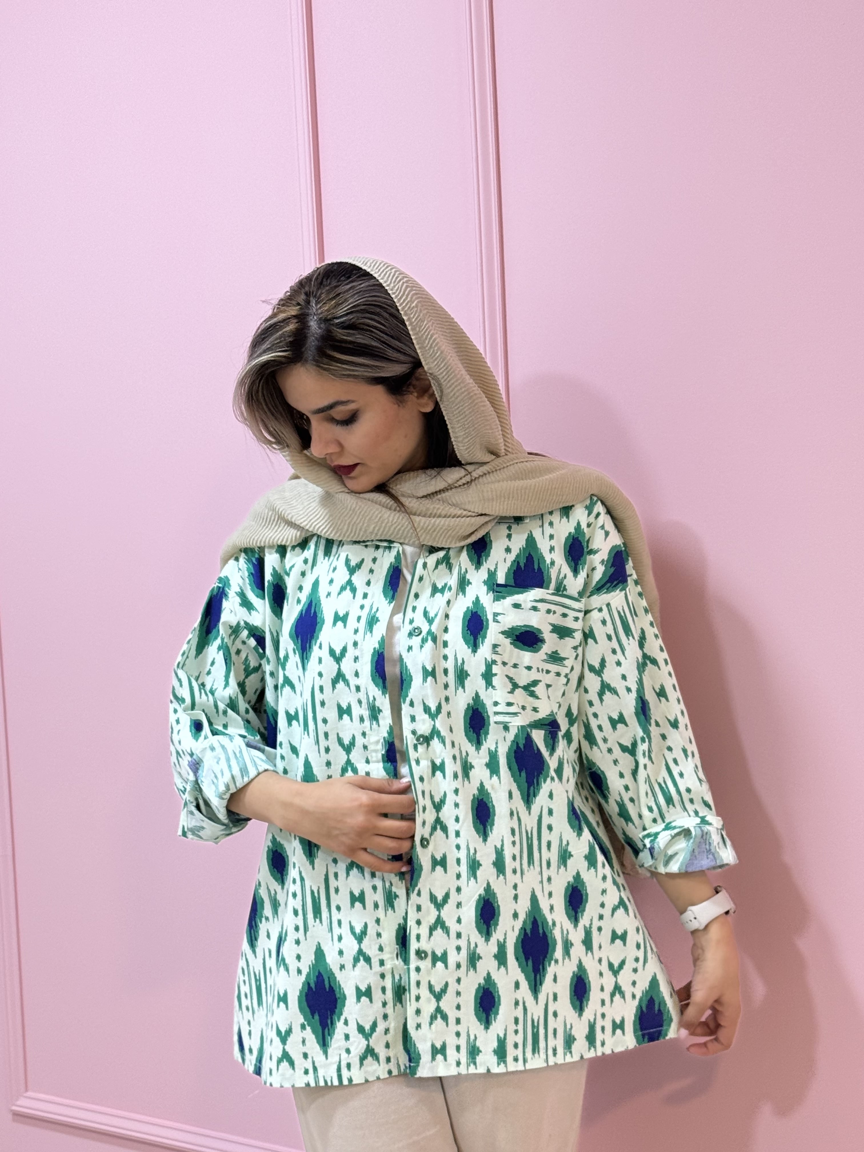 شومیز مانتویی گُلسا