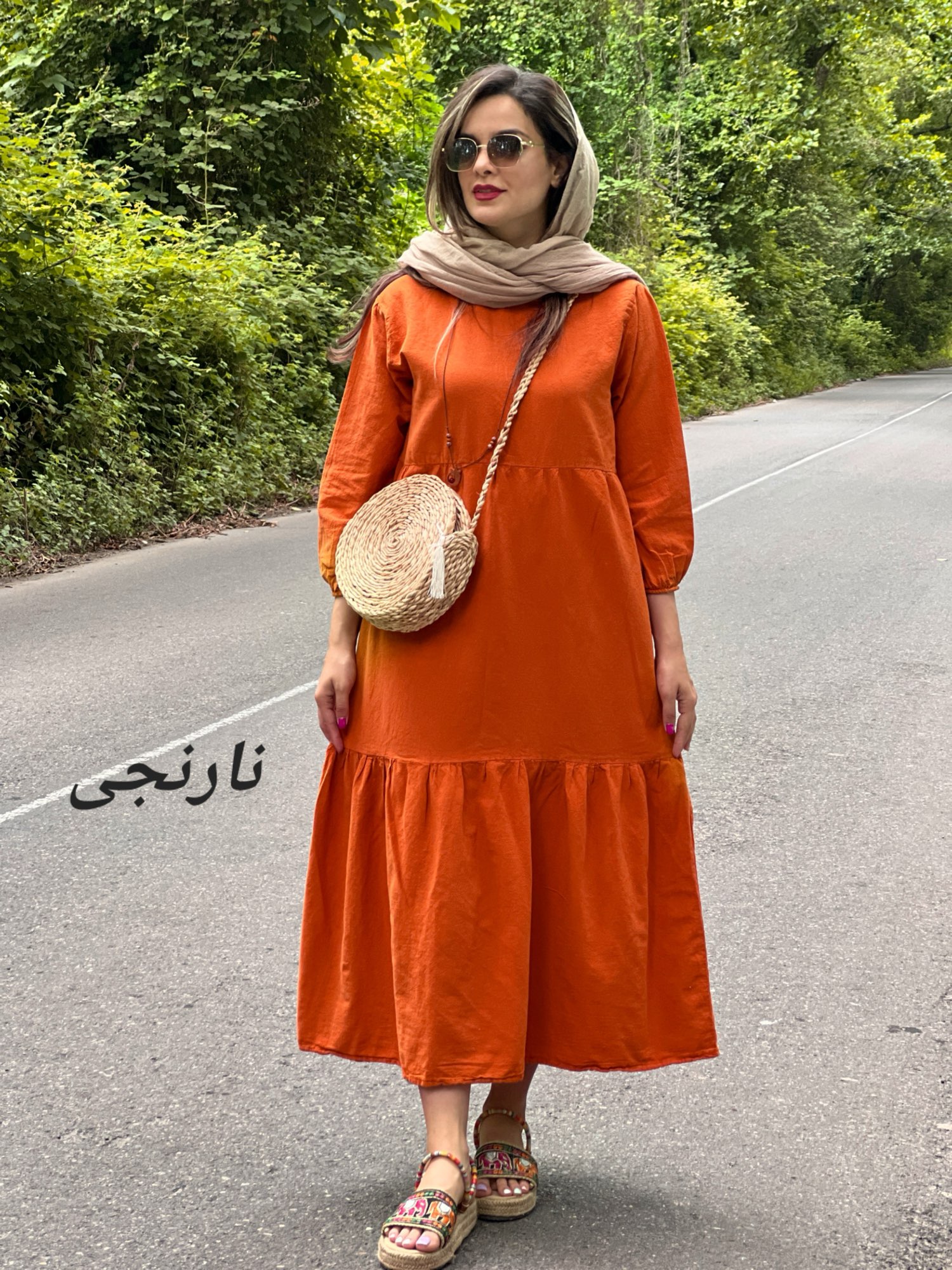 پیراهن مانتویی دریا ( دارای ایراد جزیی )