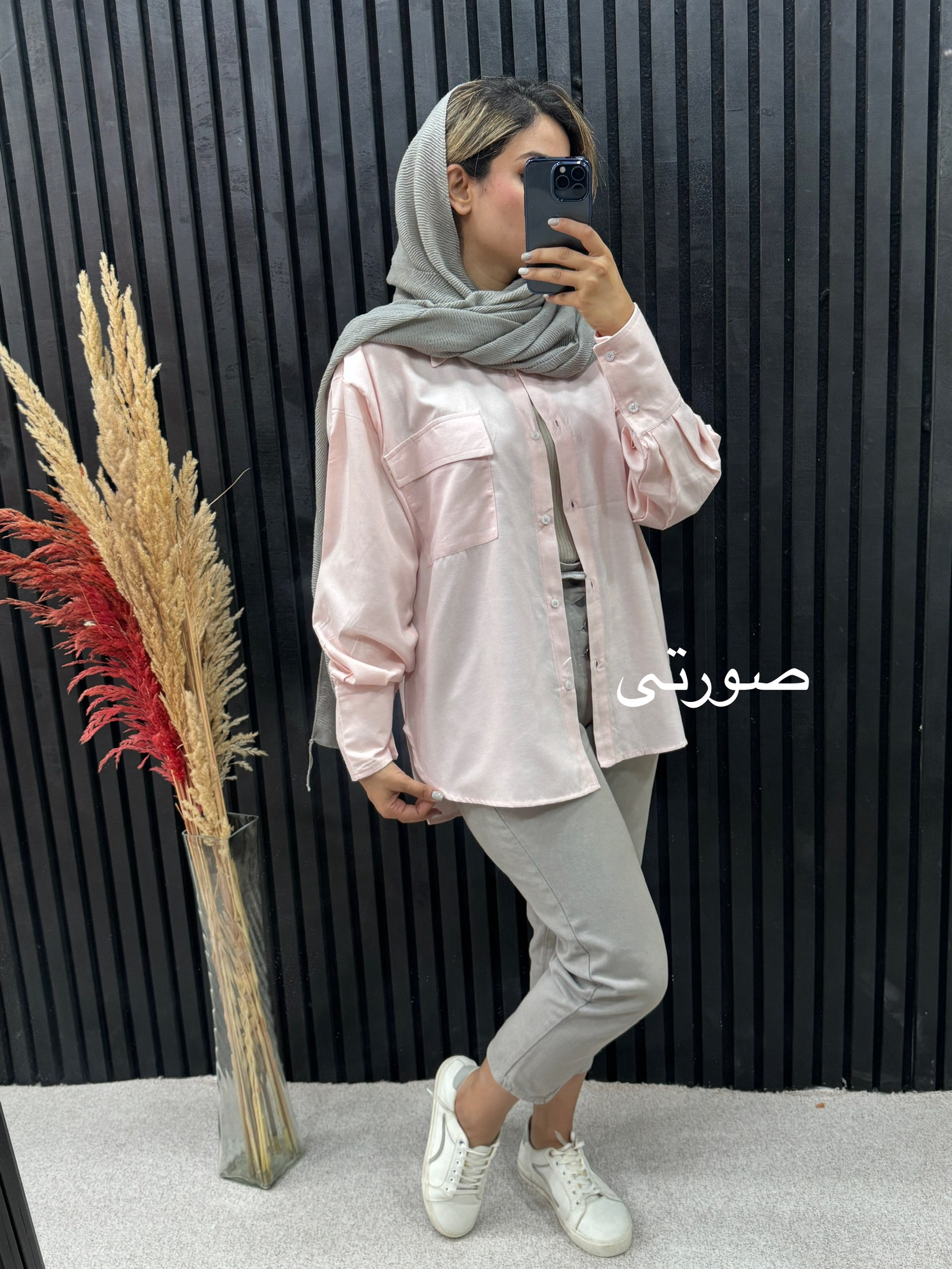مانتو لینن ترمه دارای ایراد جزیی