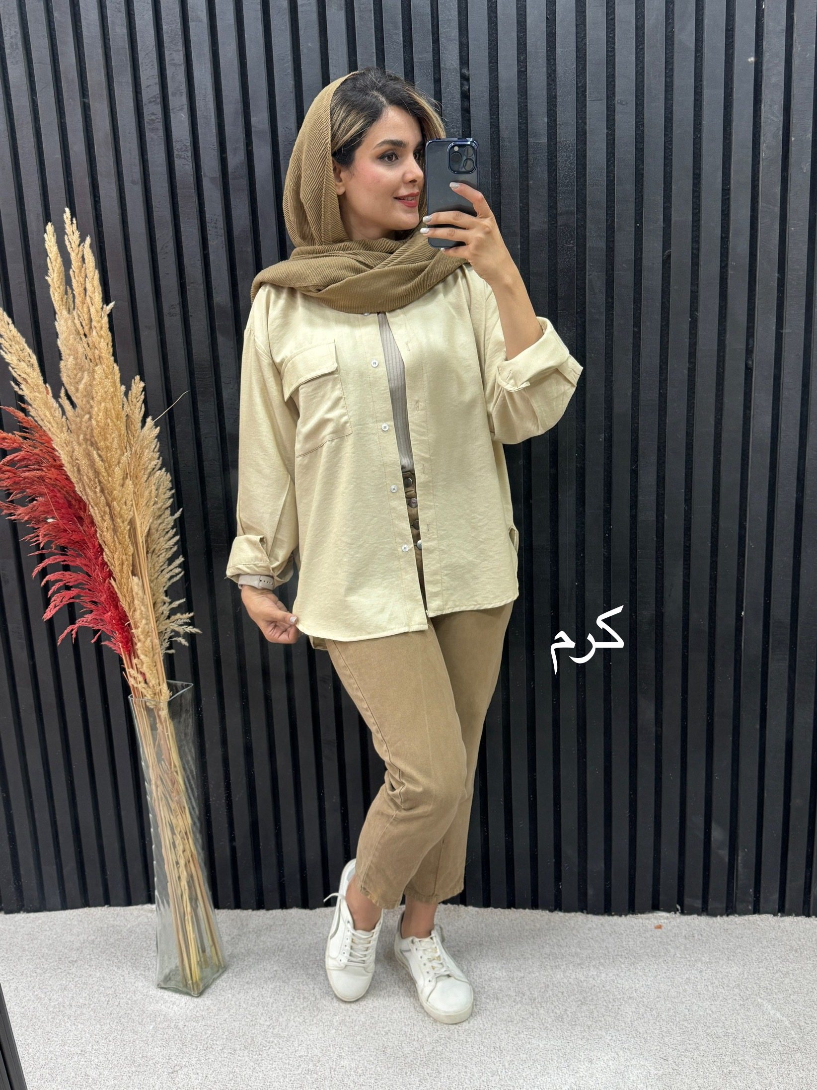 مانتو لینن ترمه دارای ایراد جزیی