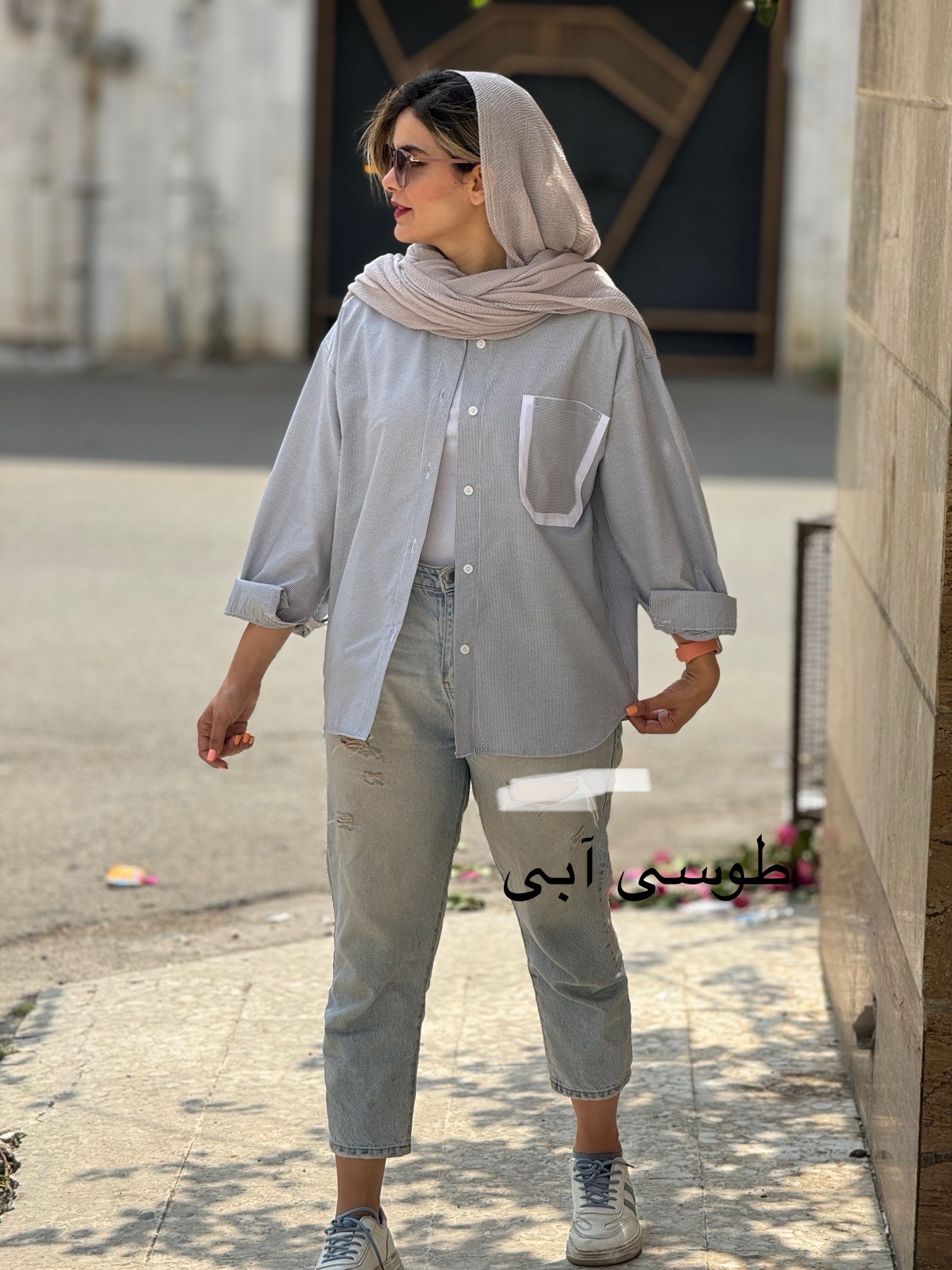 مانتو راه راه مِلو
