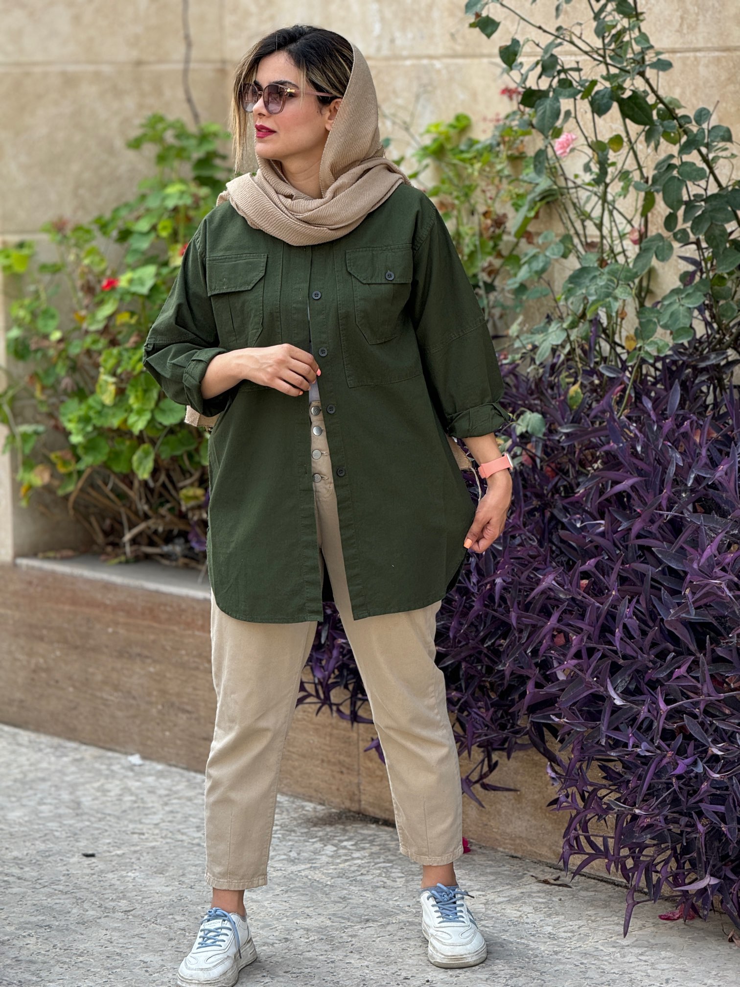مانتو لینن ساتین ( دارای ایراد جزیی)