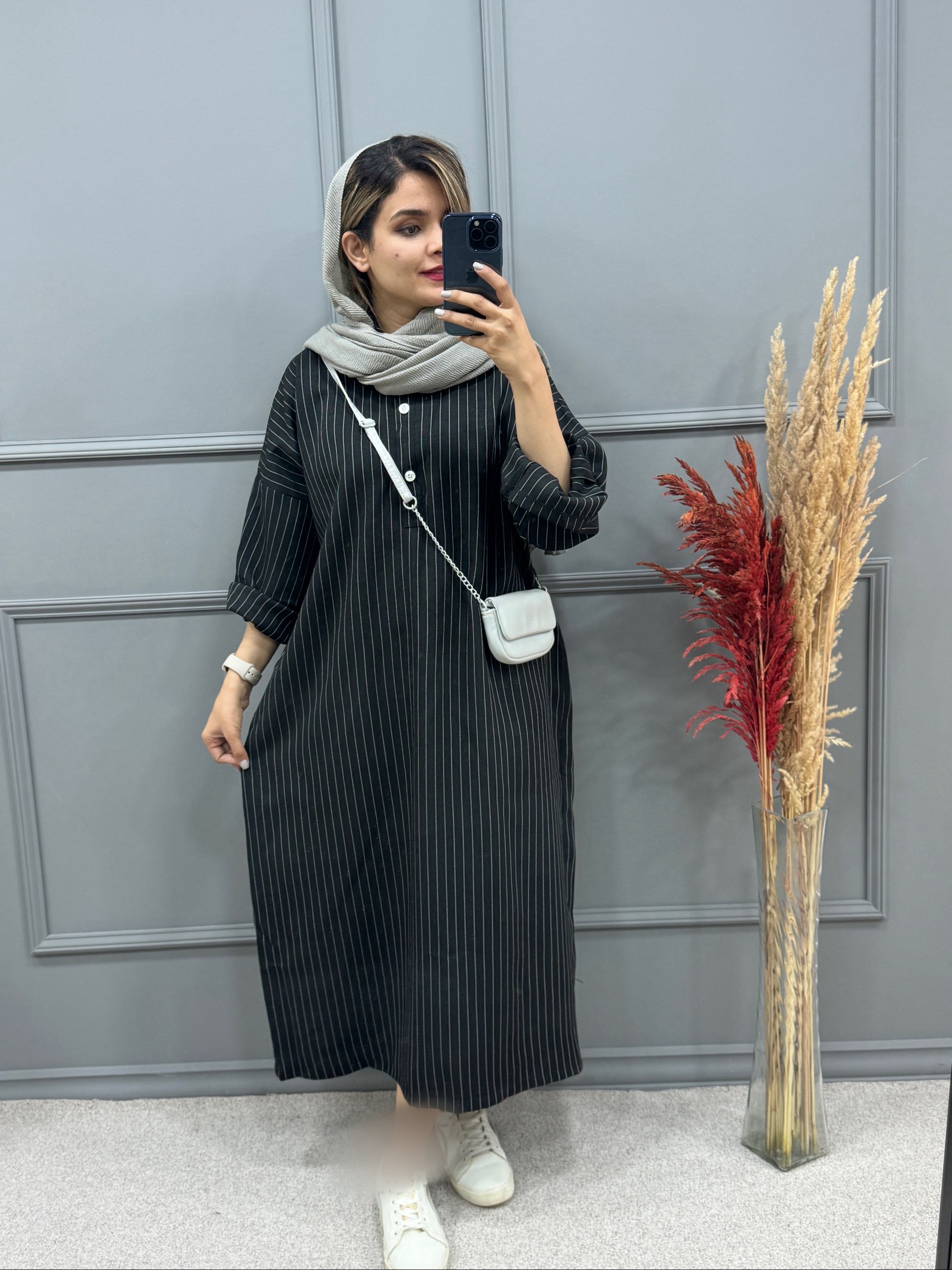 مانتو پیراهنی دیپلمات ( دارای ایراد جزیی )