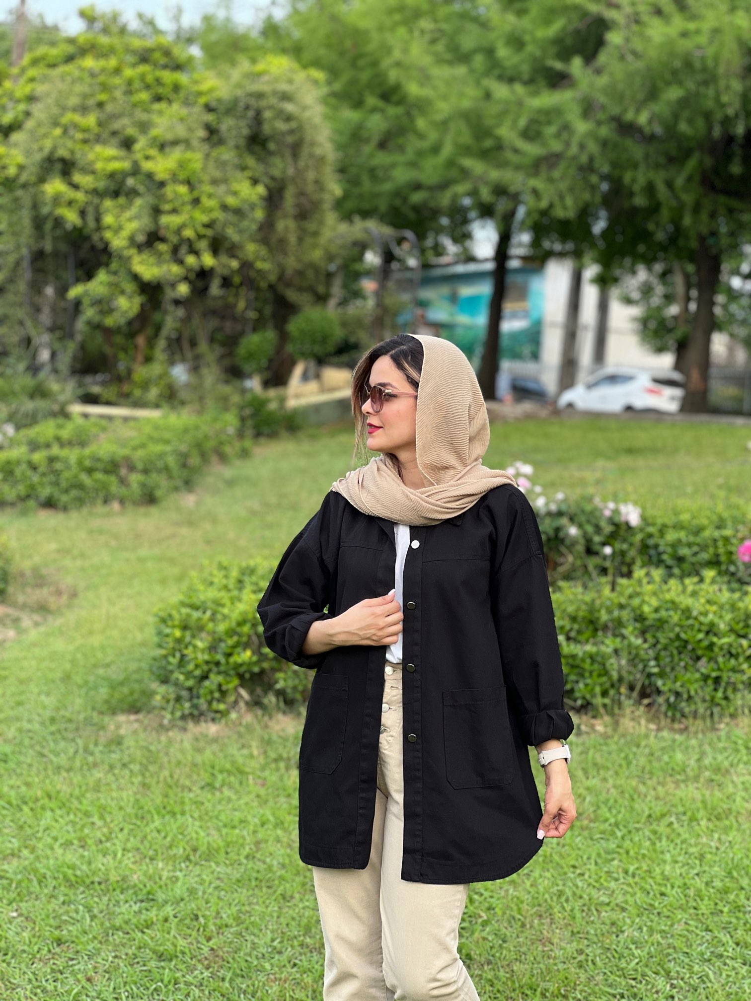 مانتو کتان جیب پایین 313