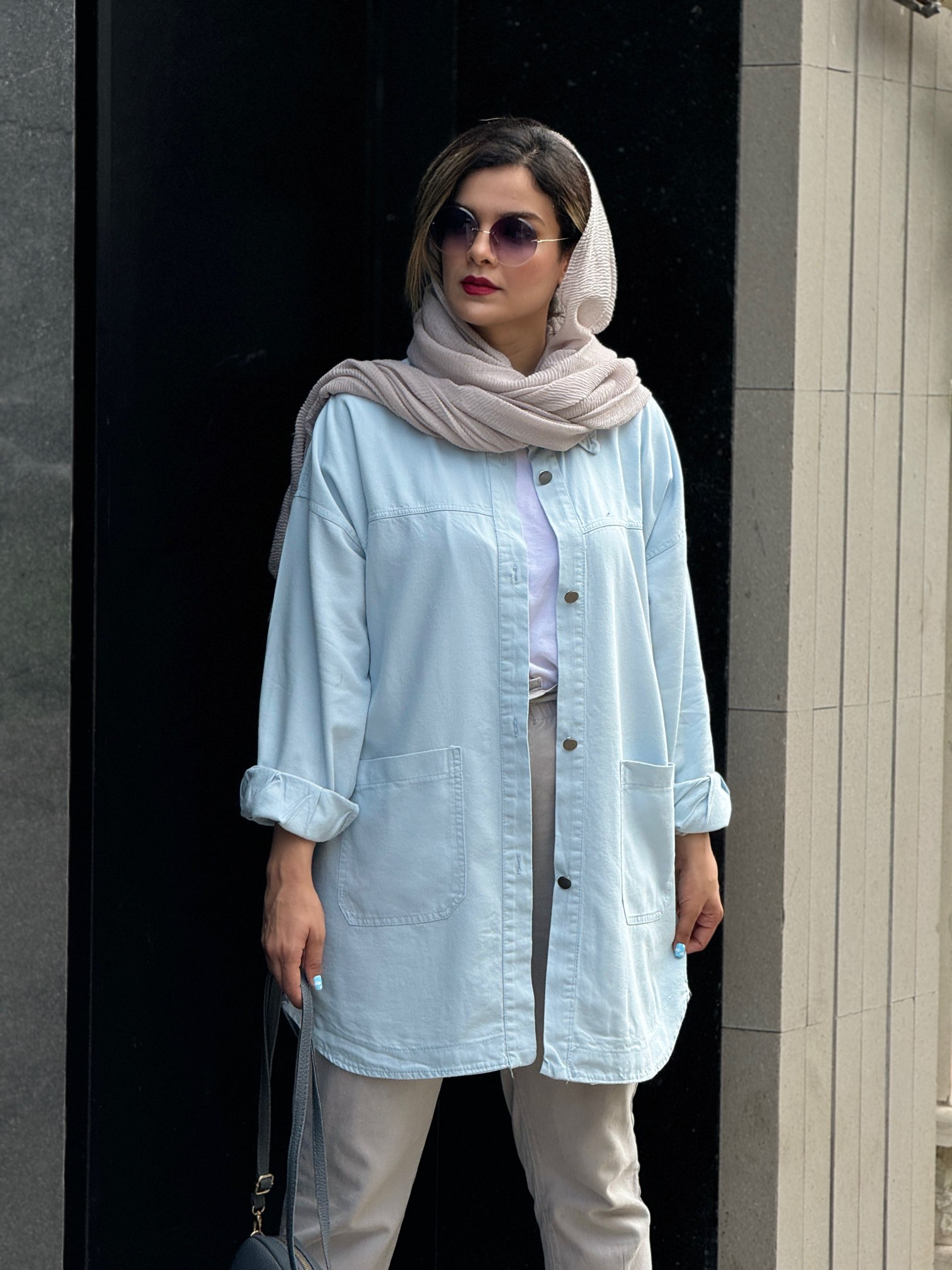 مانتو کتان جیب پایین 313