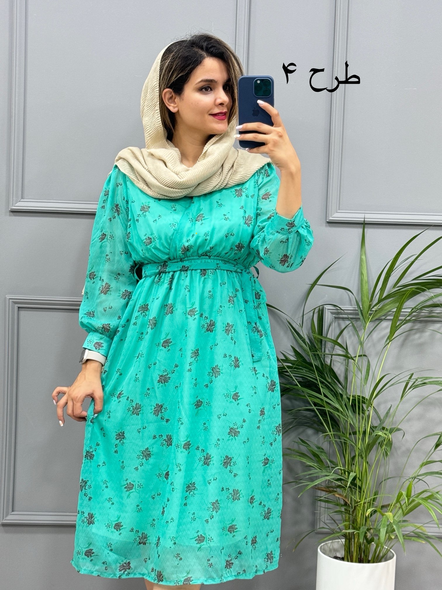 پیراهن حریر میدی 323