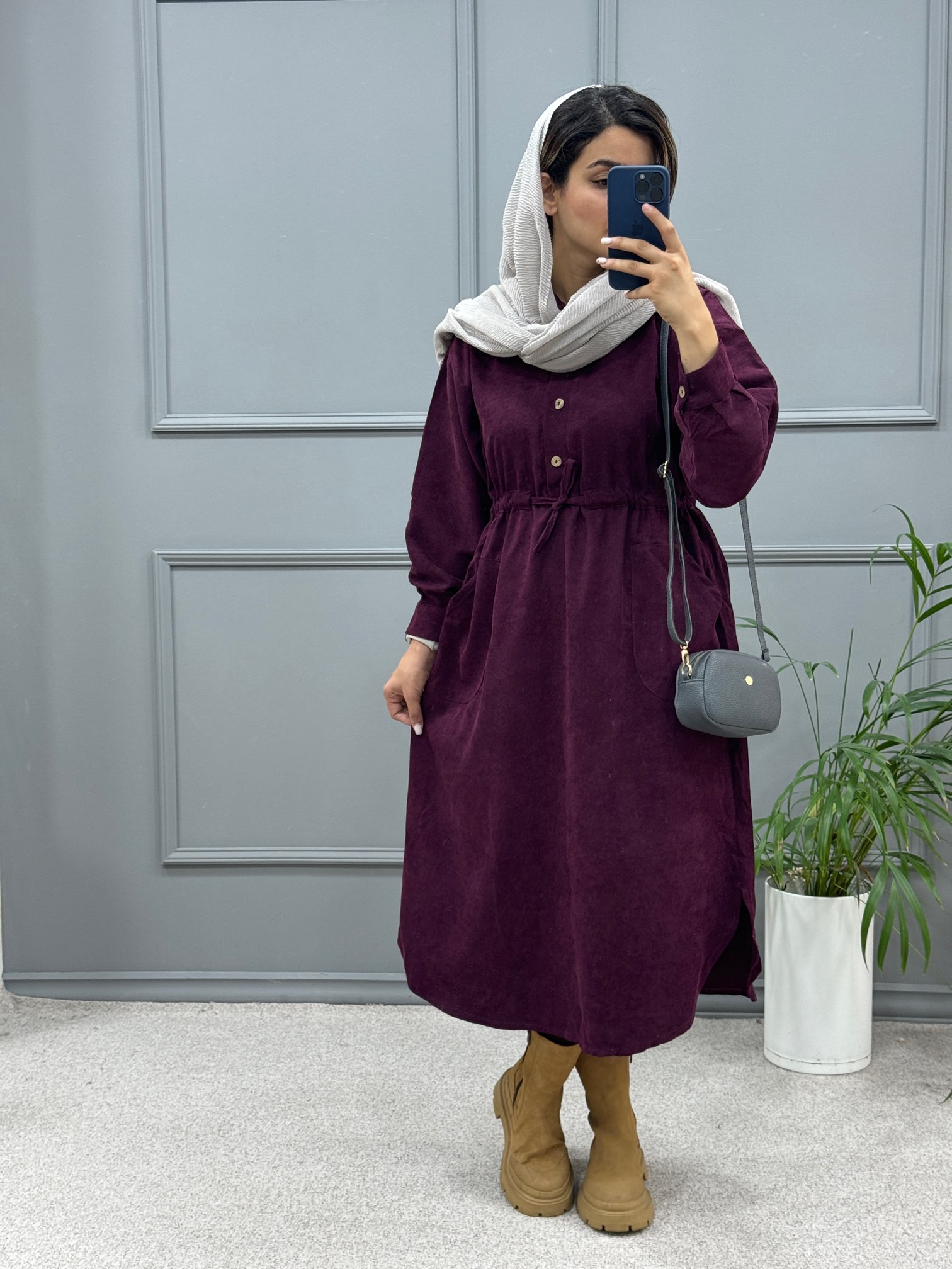 پیراهن مانتویی مارینا