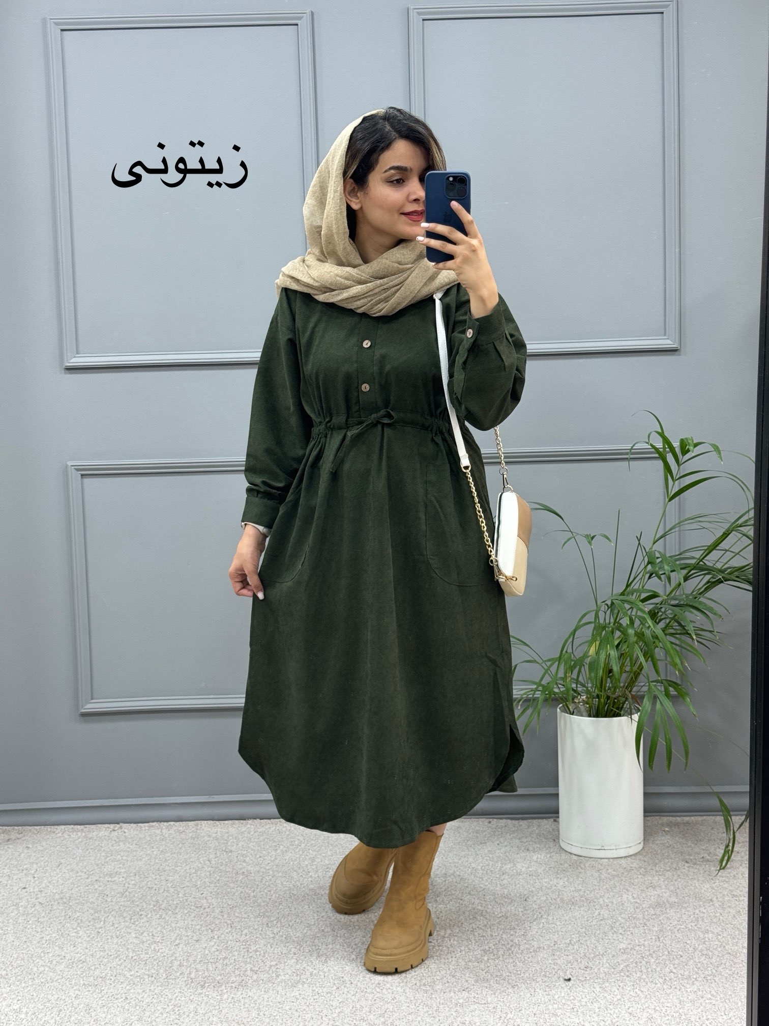 پیراهن مانتویی مارینا