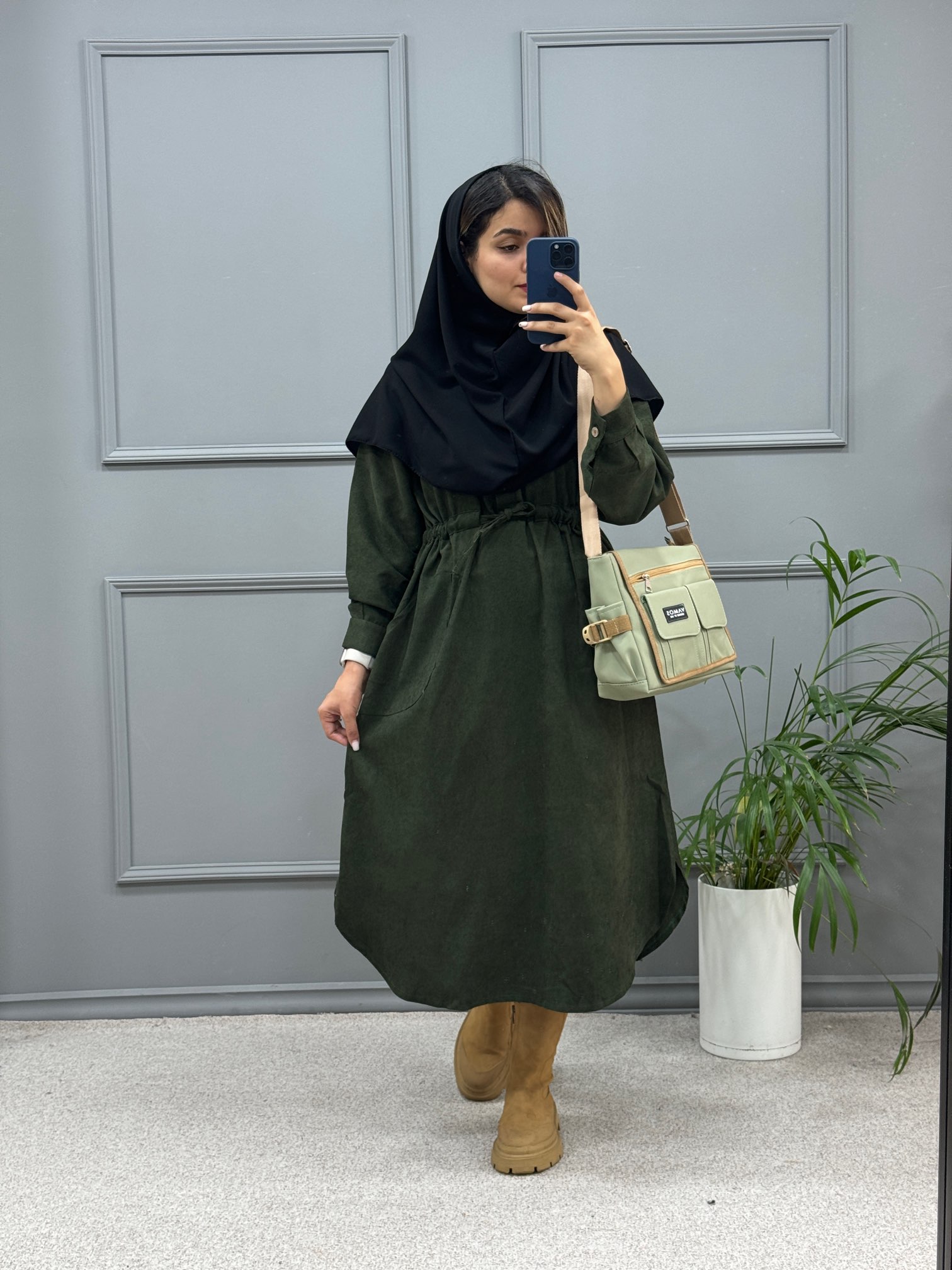 پیراهن مانتویی مارینا