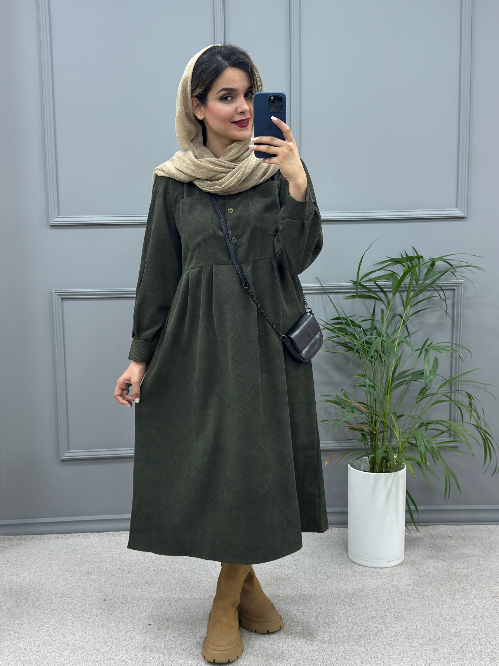 پیراهن مانتویی لیدیا 456