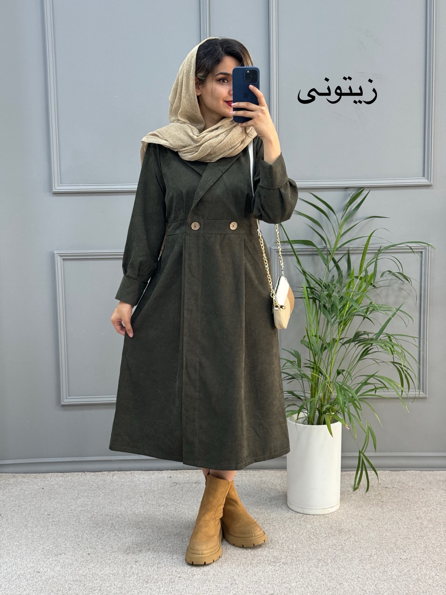 پیراهن مانتویی شکیبا