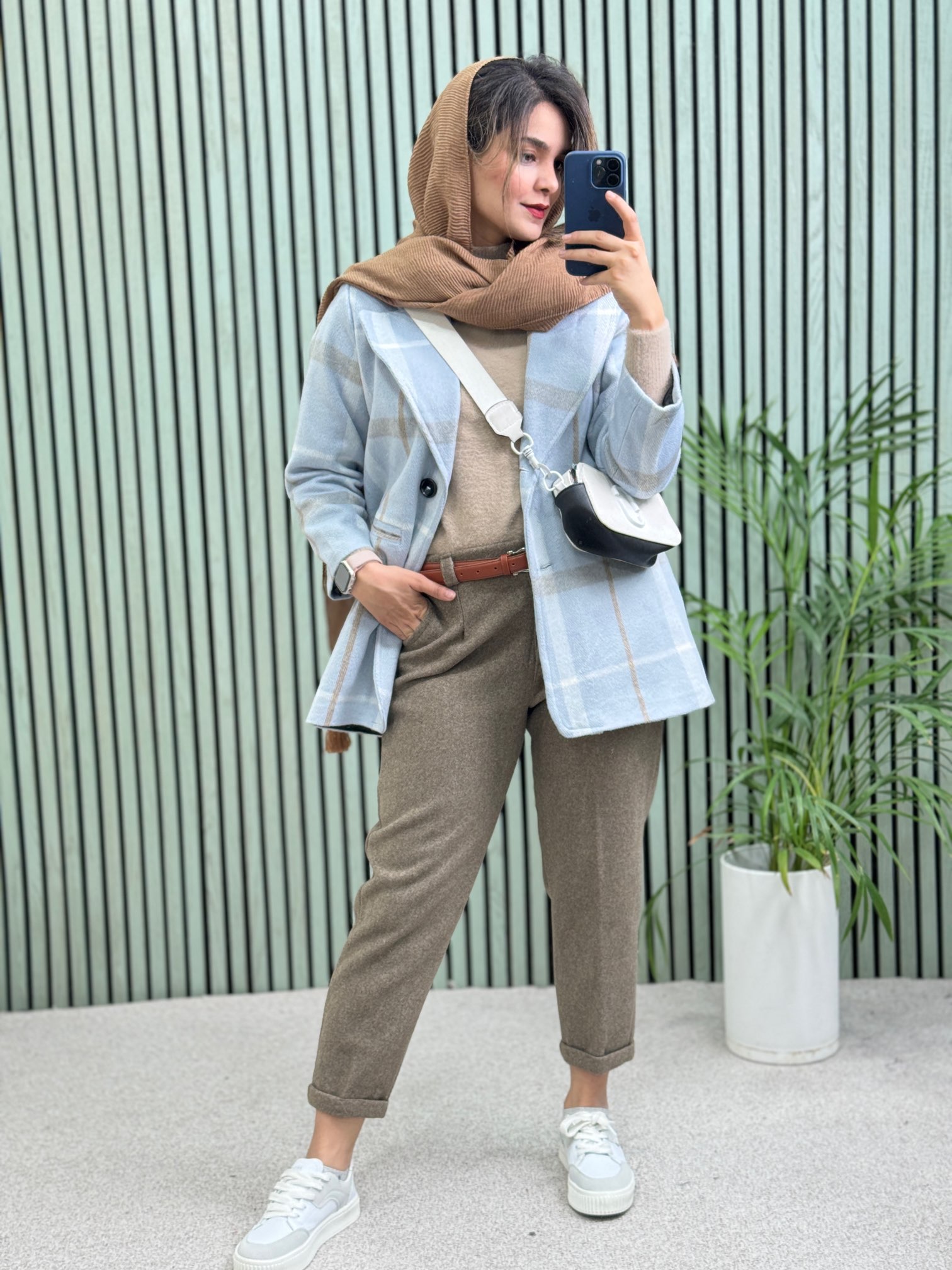پالتو کتی آستردار پشمی