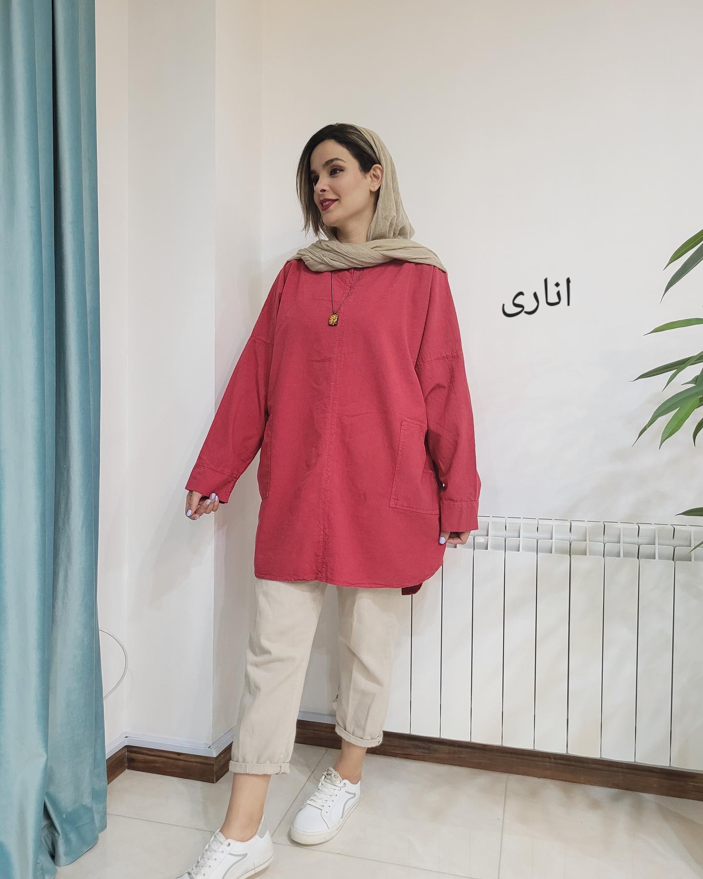 مانتو قواره دار چکاوک ( دارای ایراد جزئی )