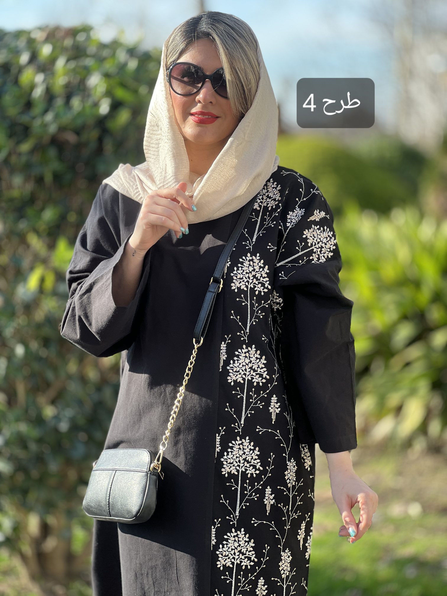 کفتان مشکی طرحدار