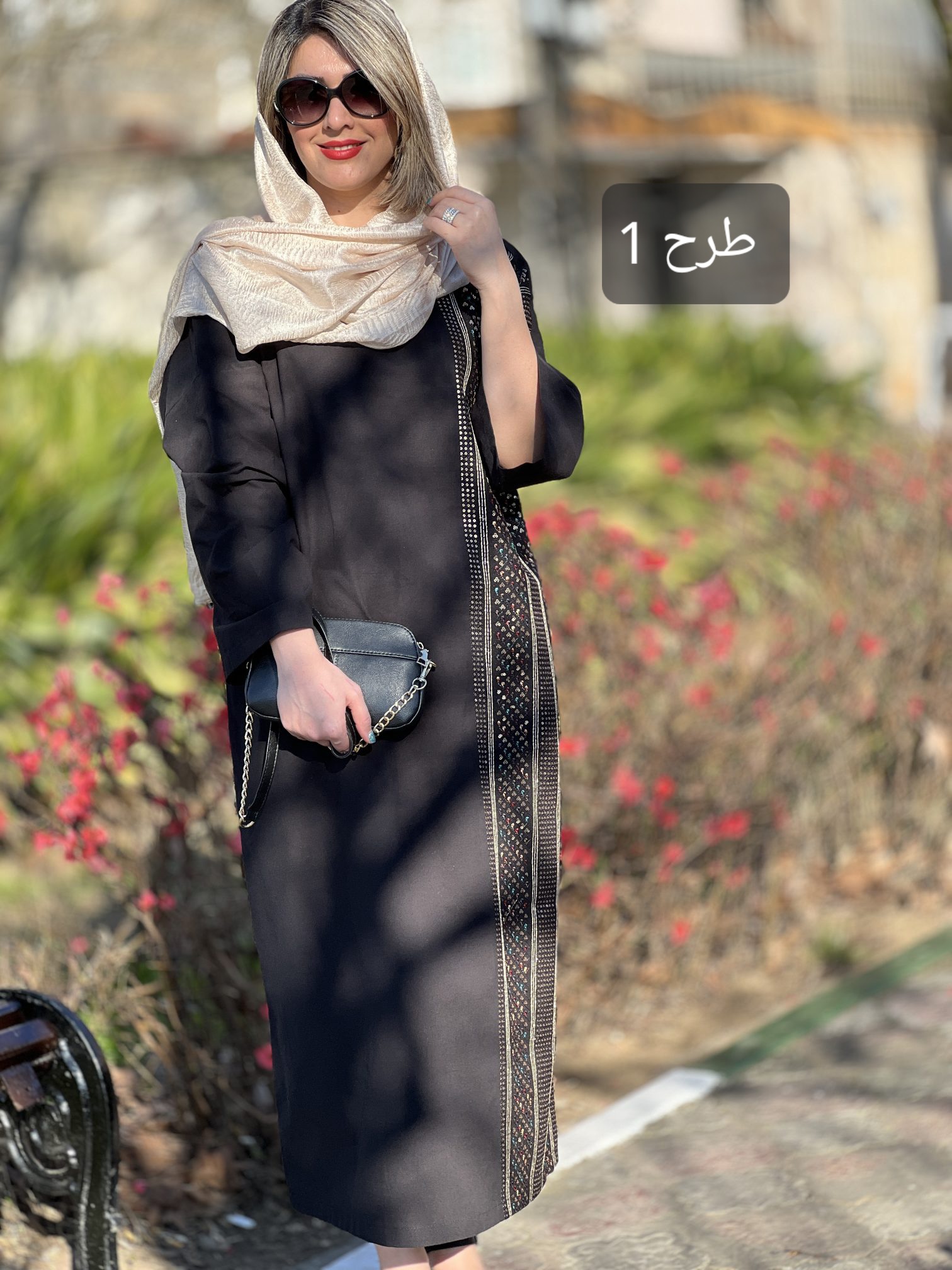 کفتان مشکی طرحدار