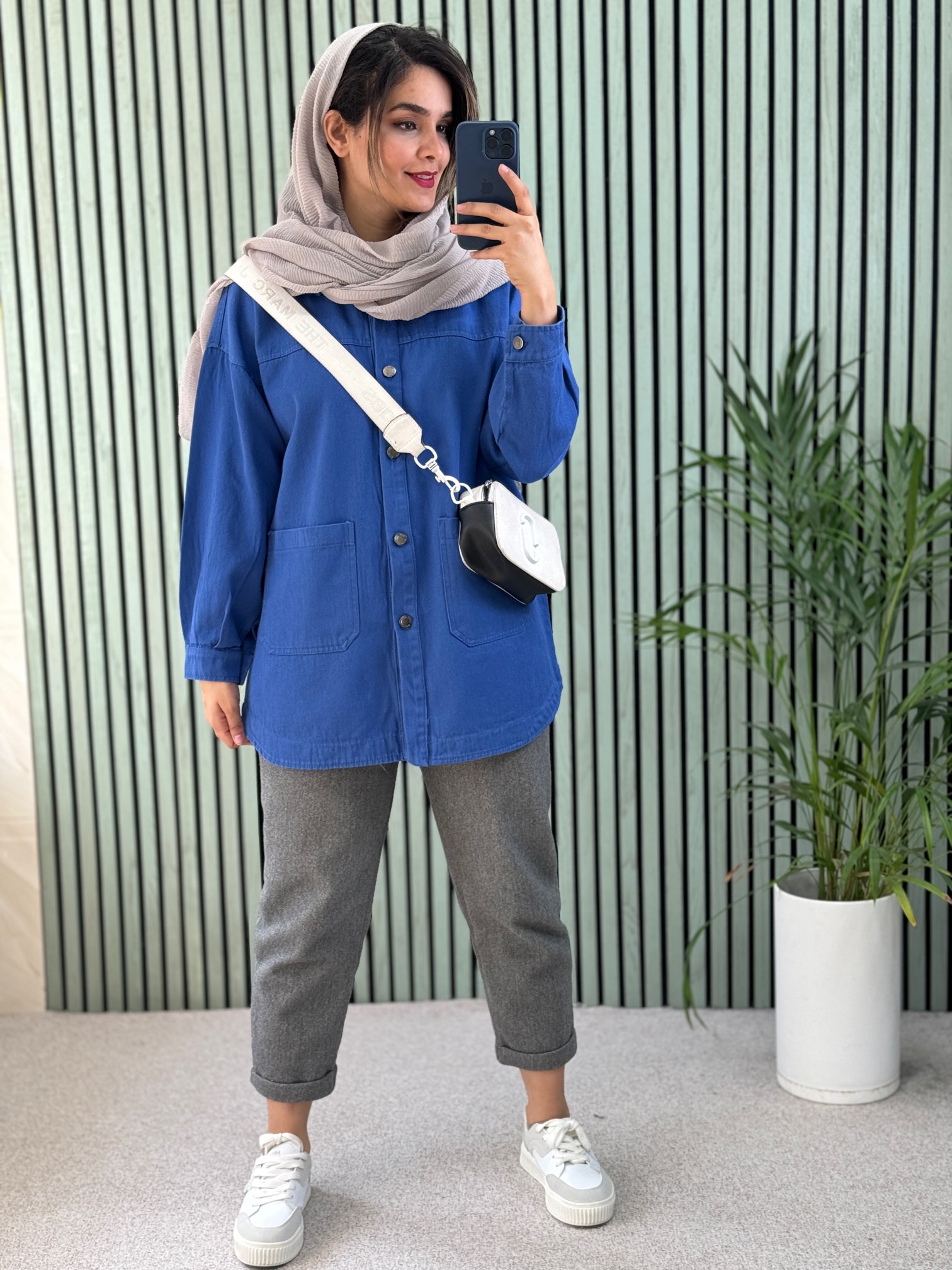 کتان ضخیم جیب پایین