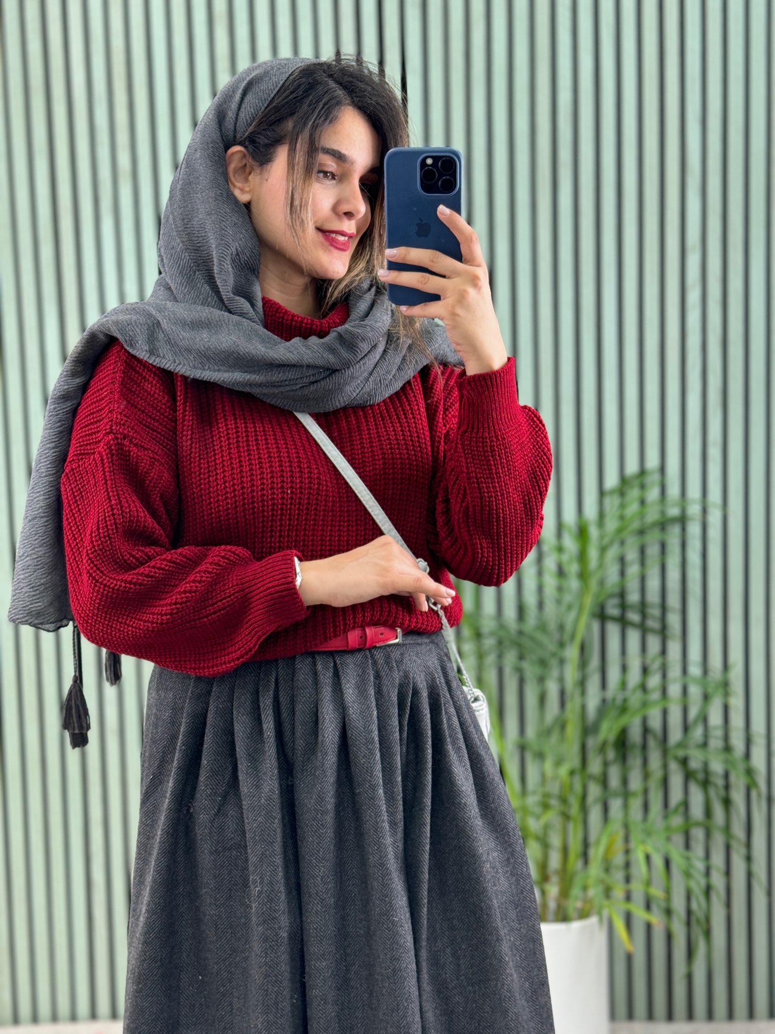 دامن پشمی جناغی