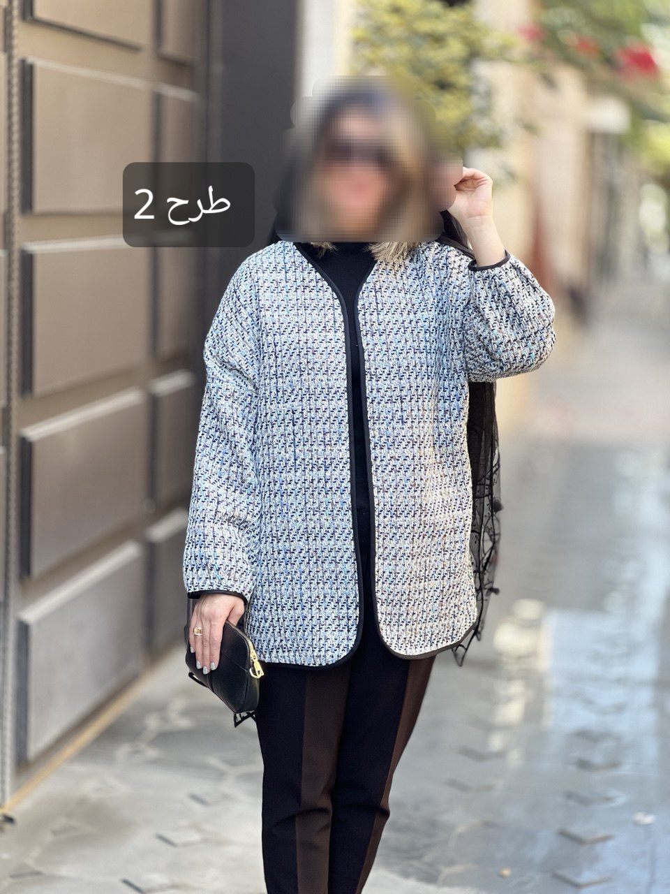کت کنفی آستردار نیلا (R)