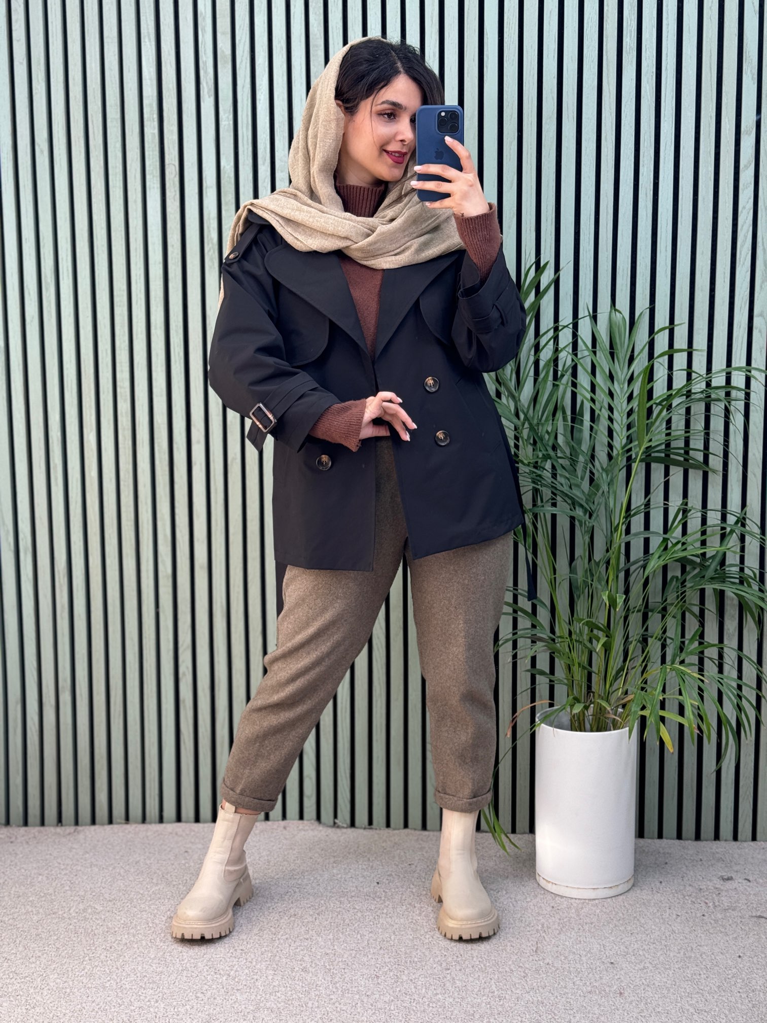 بارونی آستردار نازلی پلاس