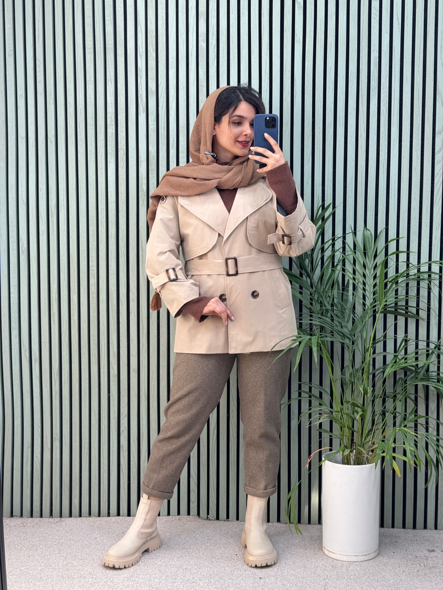 بارونی آستردار نازلی پلاس