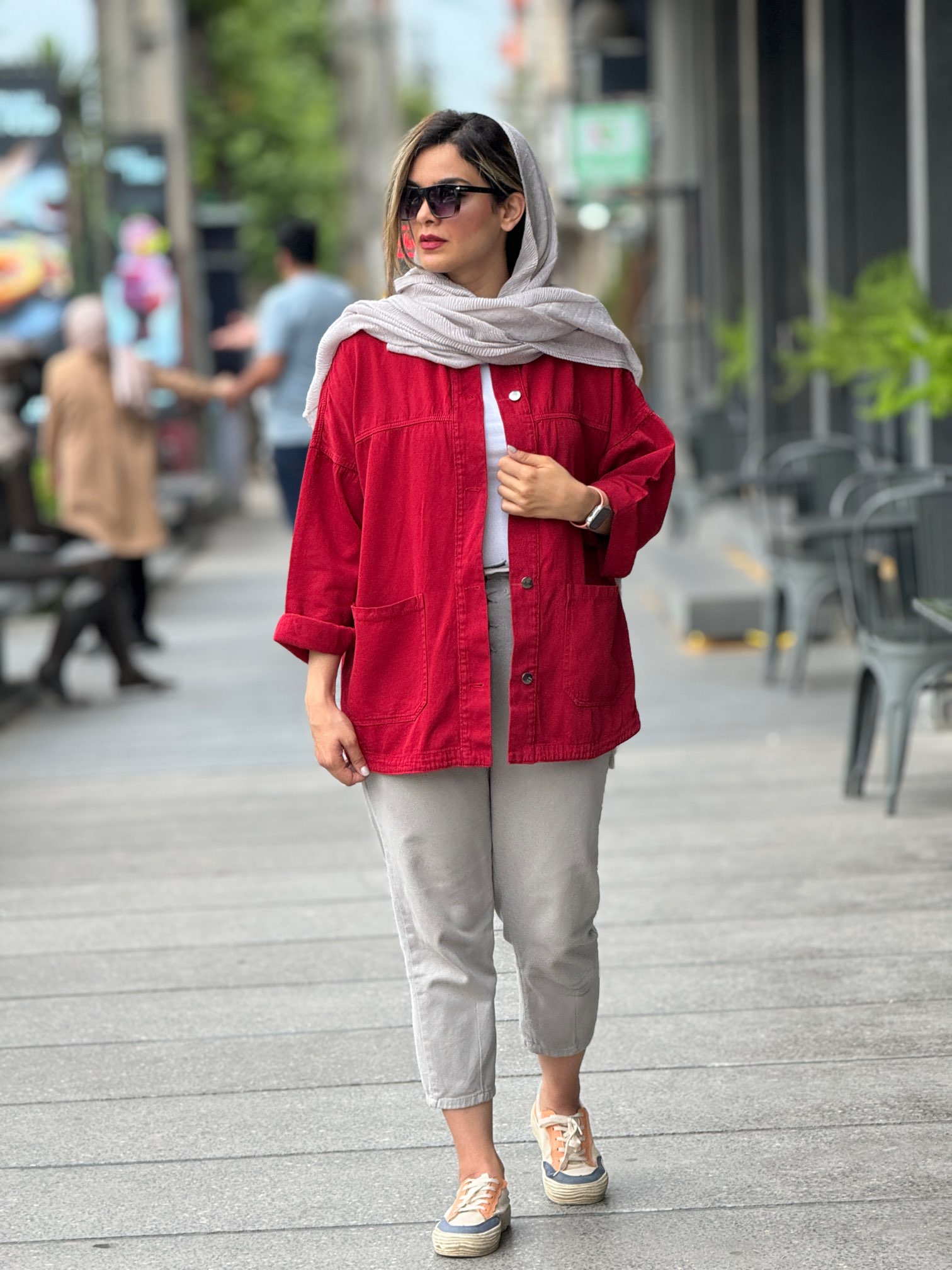 مانتو کتان هَپی ( دارای ایراد جزئی )