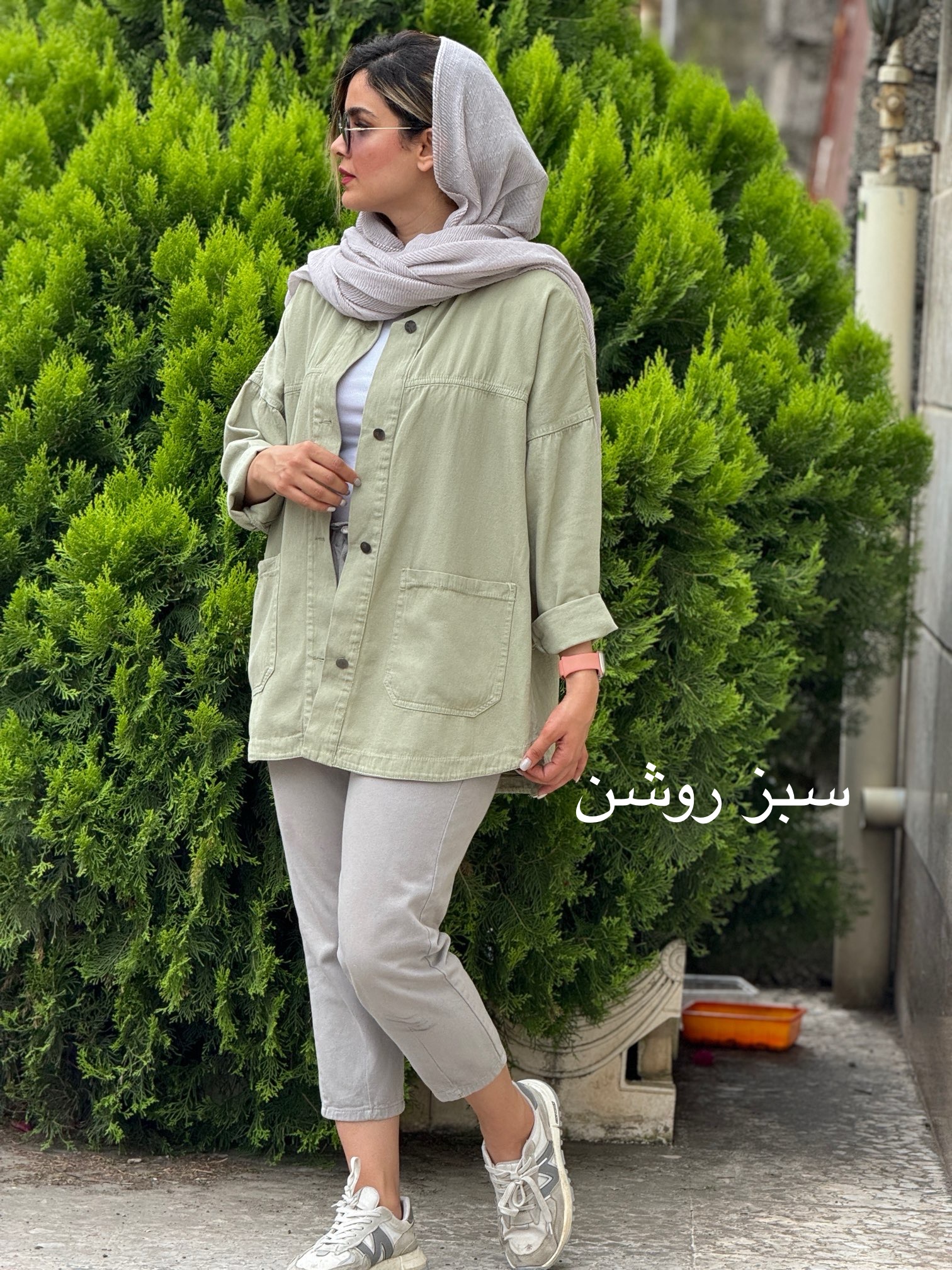 مانتو کتان هَپی ( دارای ایراد جزئی )