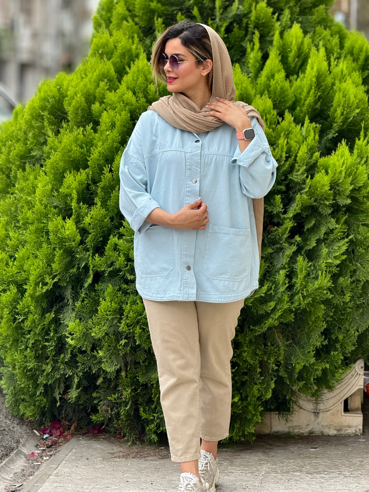 مانتو کتان هَپی ( دارای ایراد جزئی )
