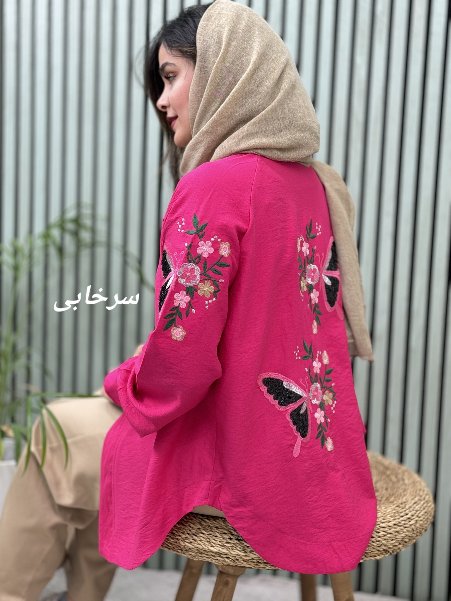 شومیز گلدوزی پروانه