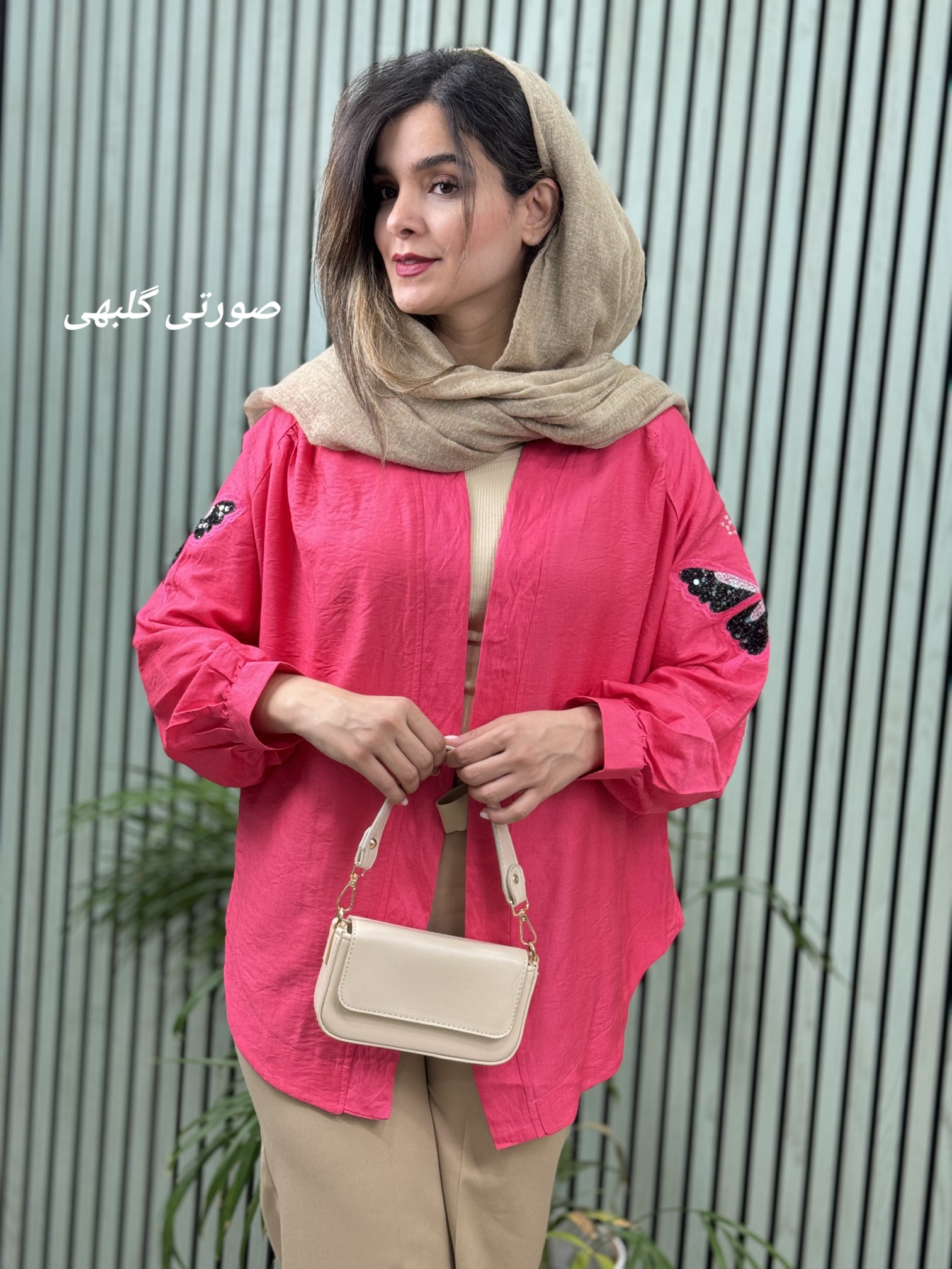 شومیز گلدوزی پروانه