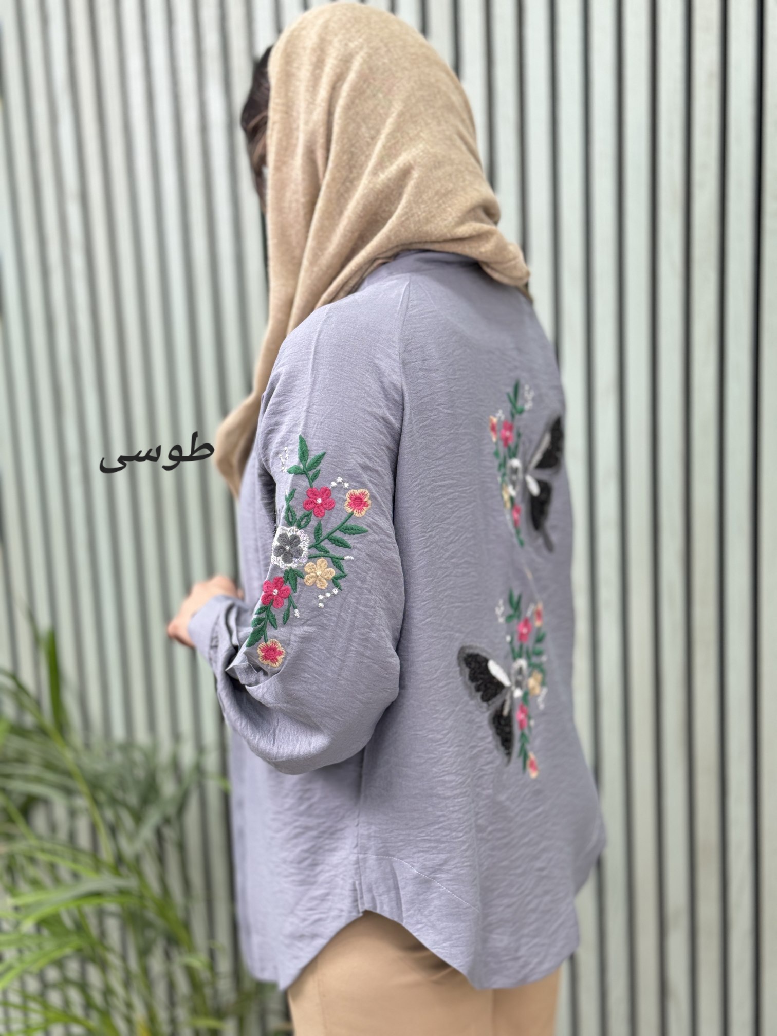 شومیز گلدوزی پروانه