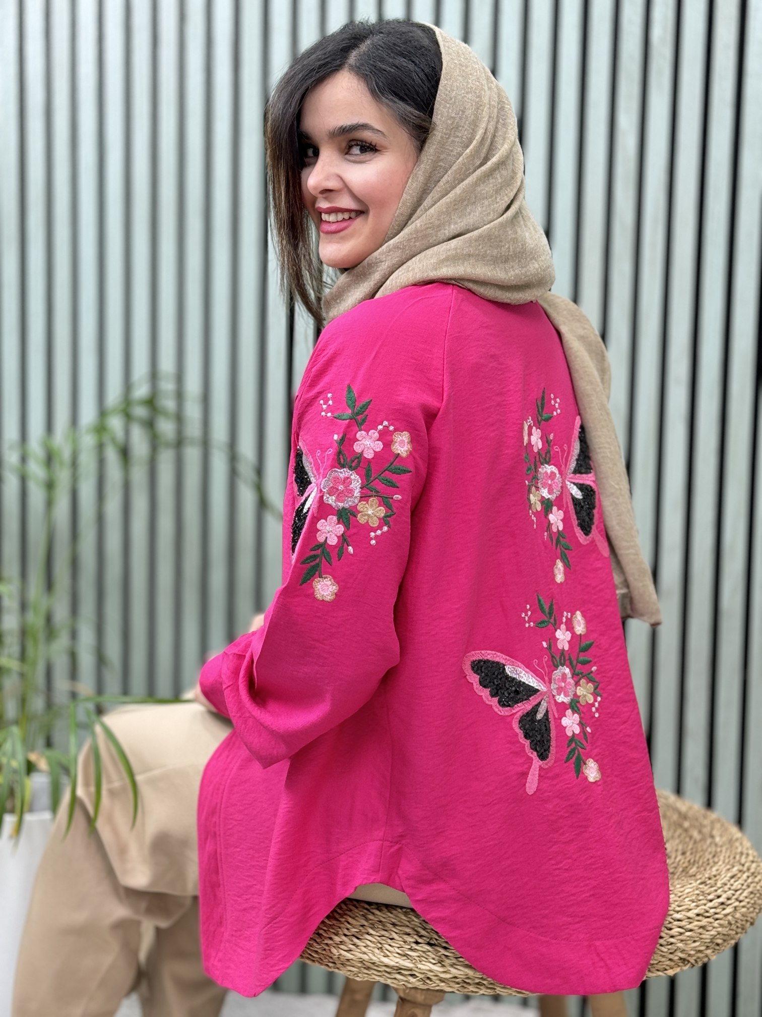 شومیز گلدوزی پروانه
