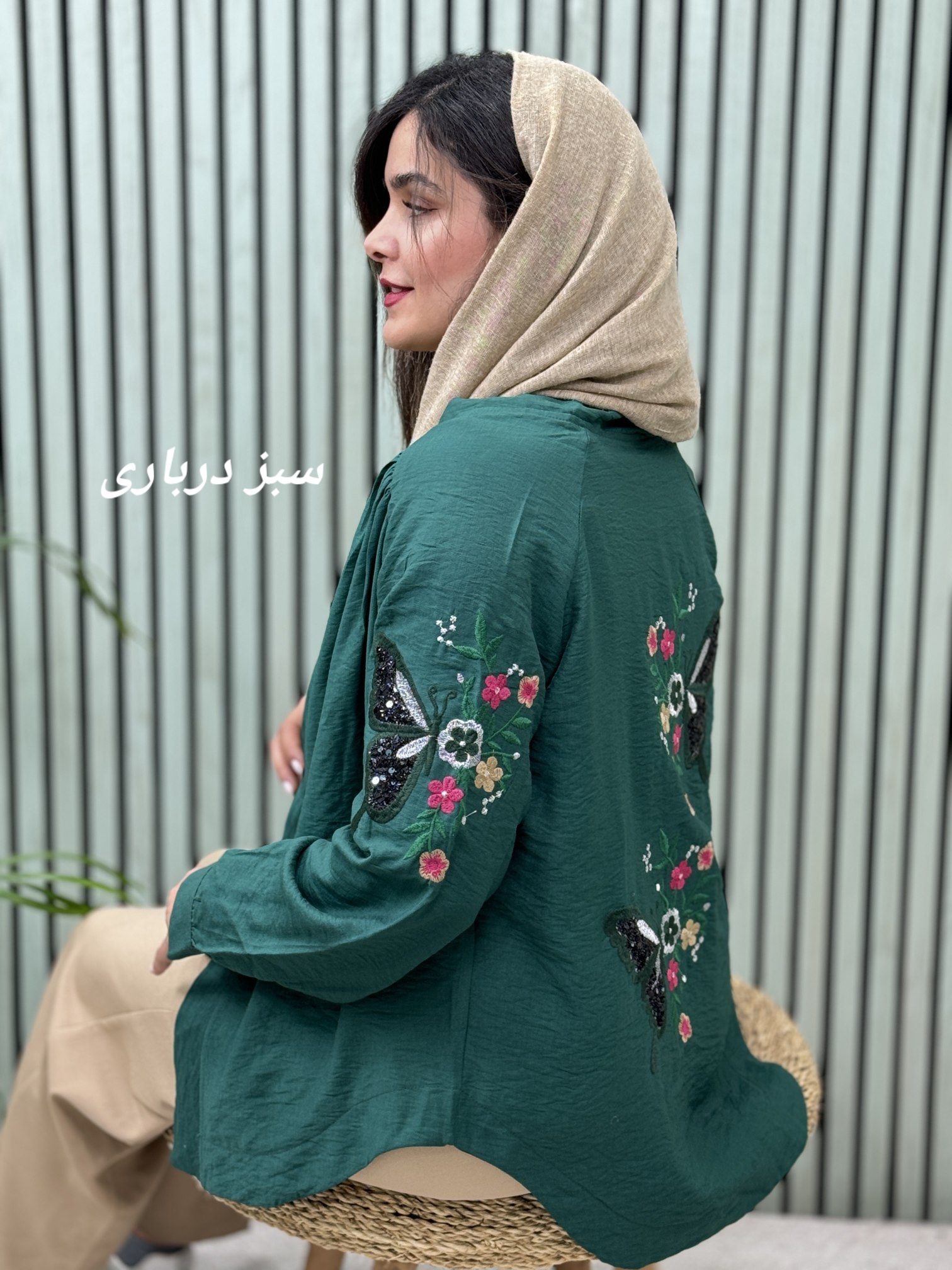 شومیز گلدوزی پروانه