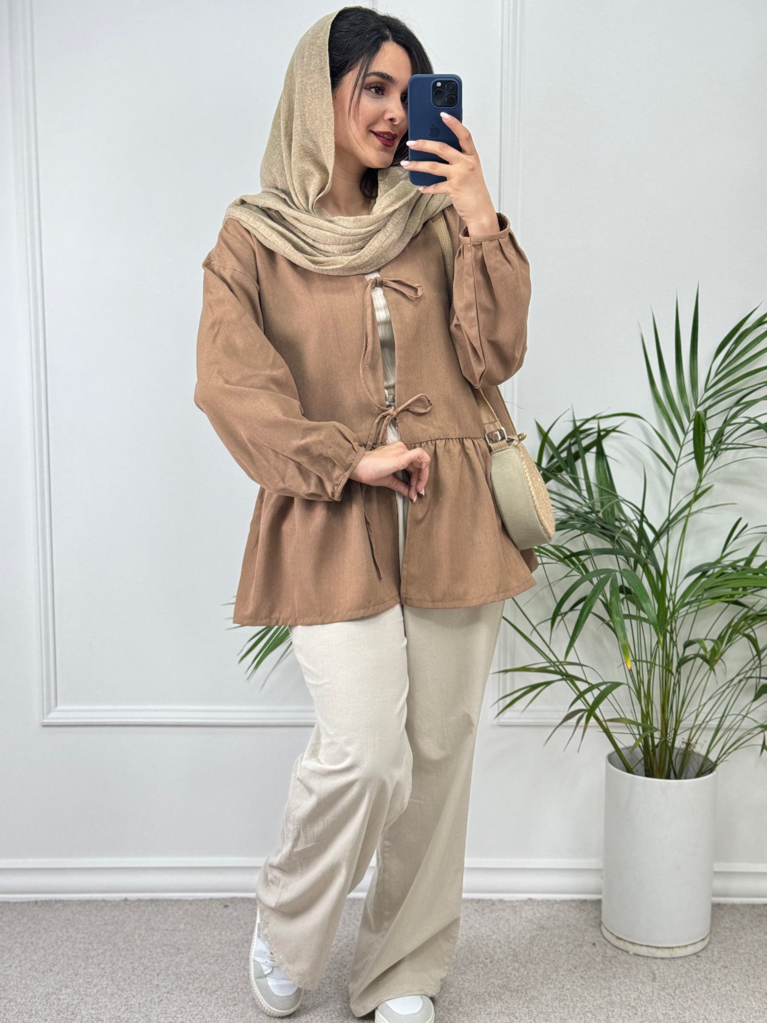 مانتو لینن گره ای