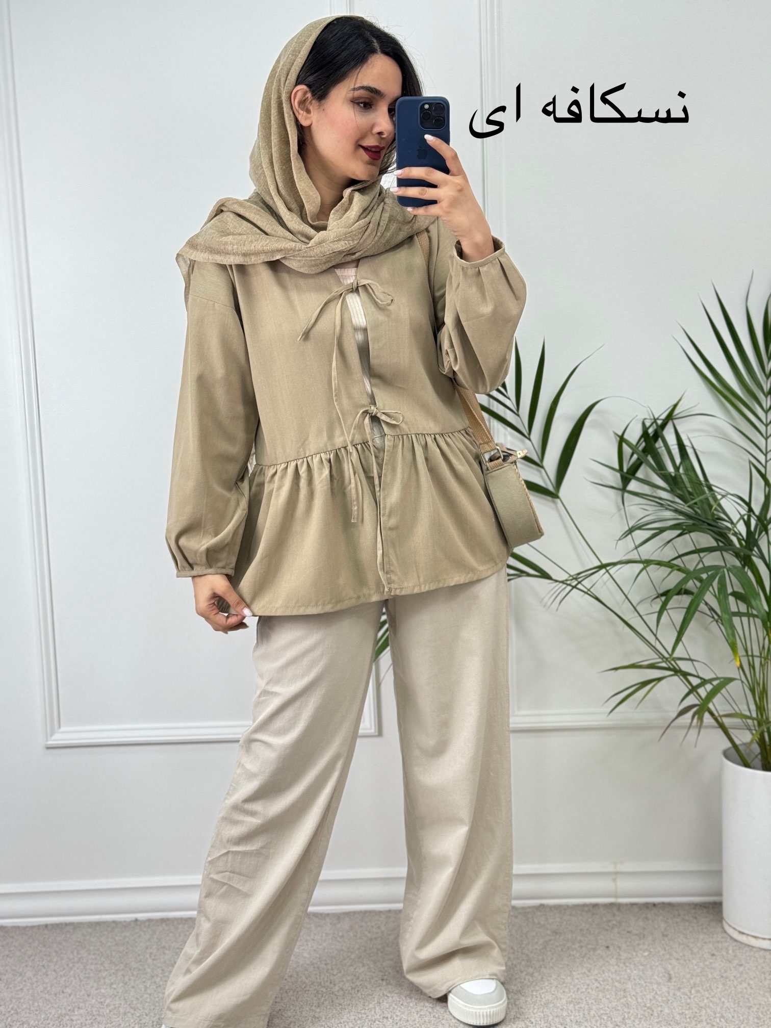 مانتو لینن گره ای